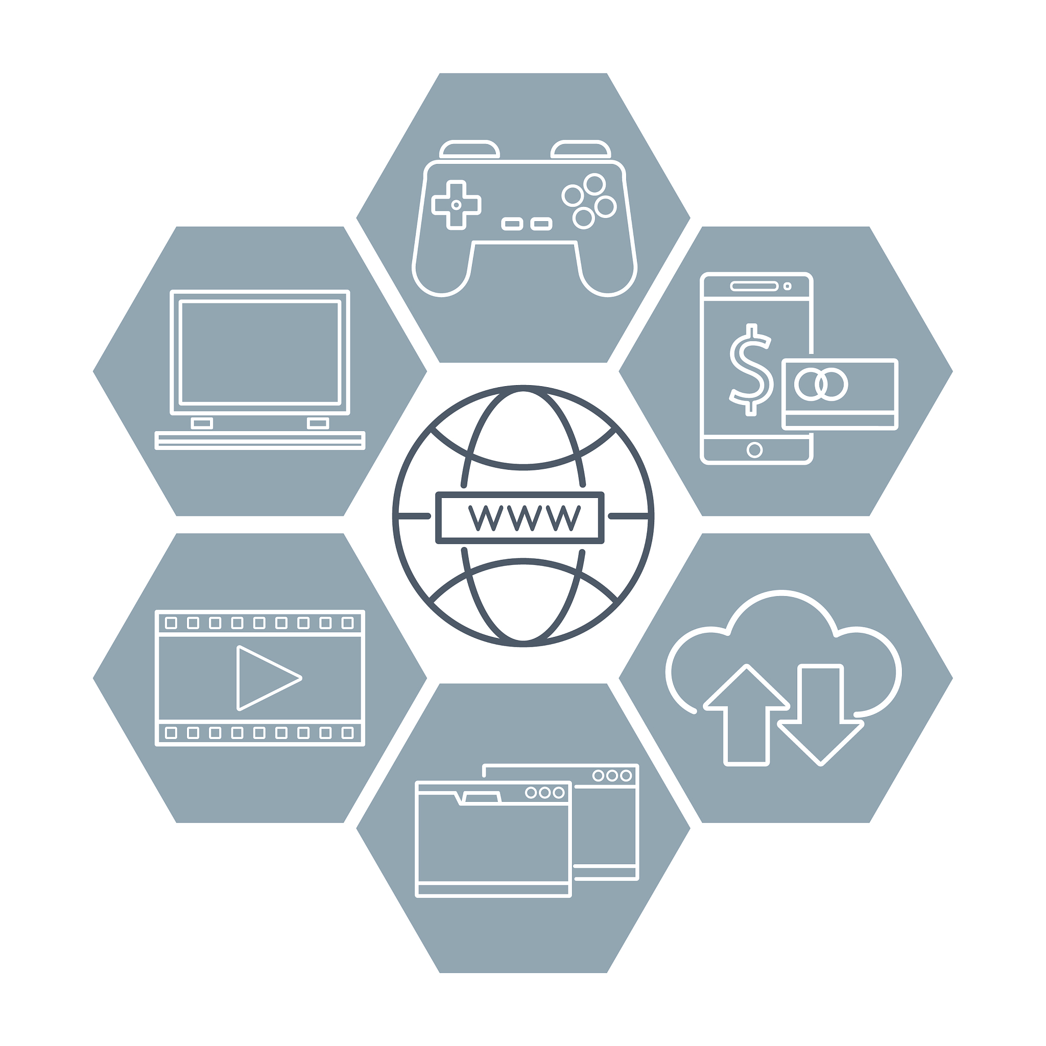 internet technology icons
