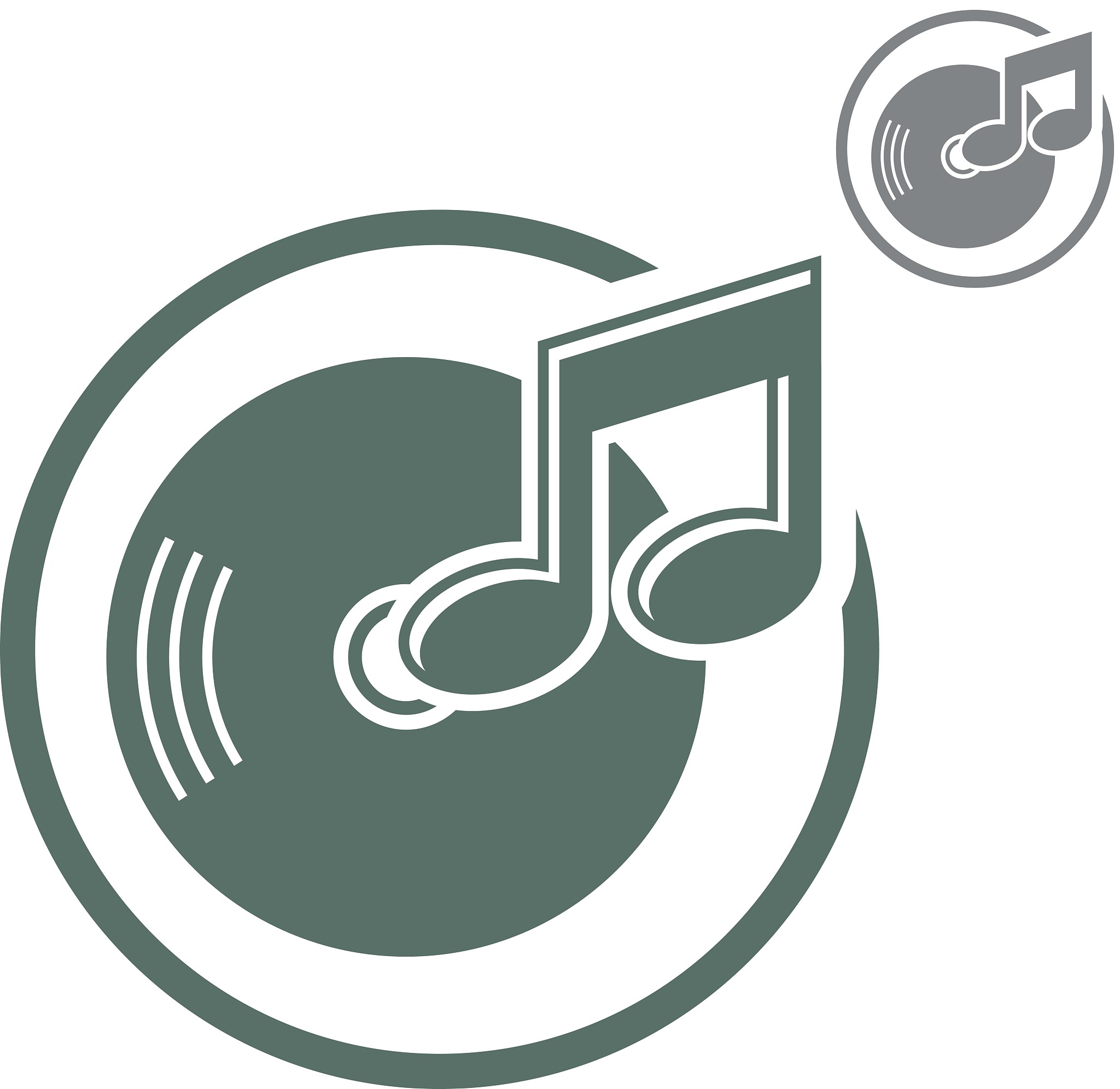vinyl vector icon isolated, single color vector music theme symb