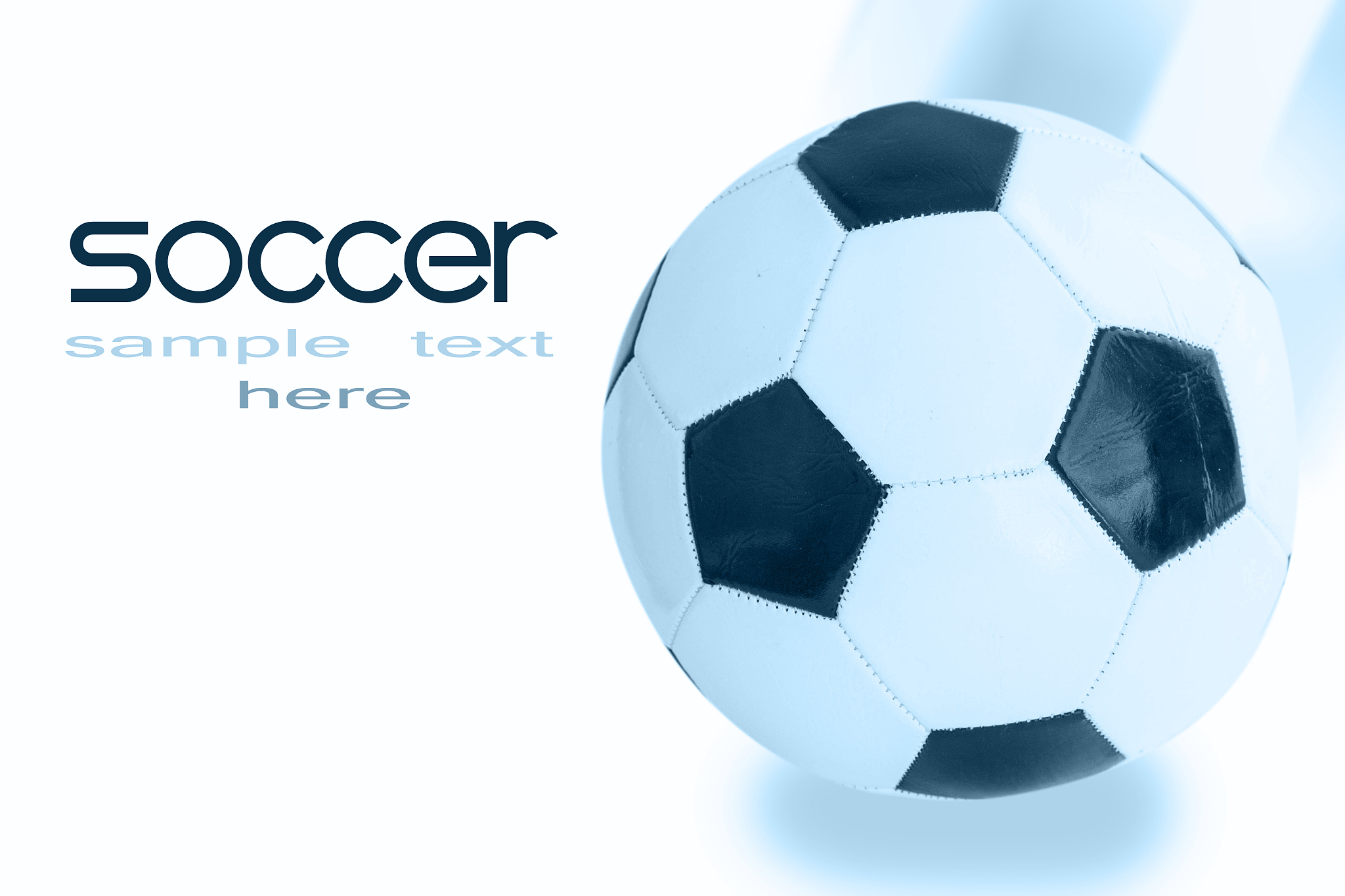 concept of the soccer