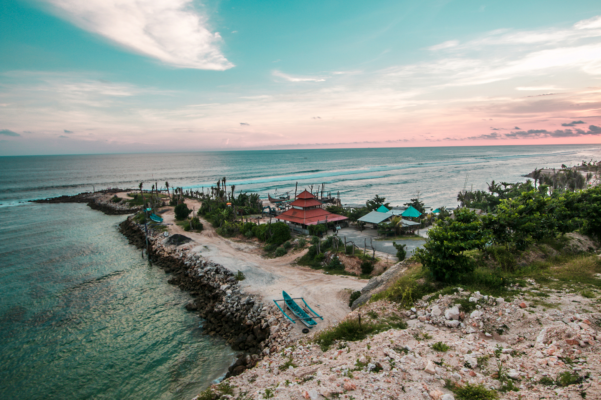 melasti beach view from bali
