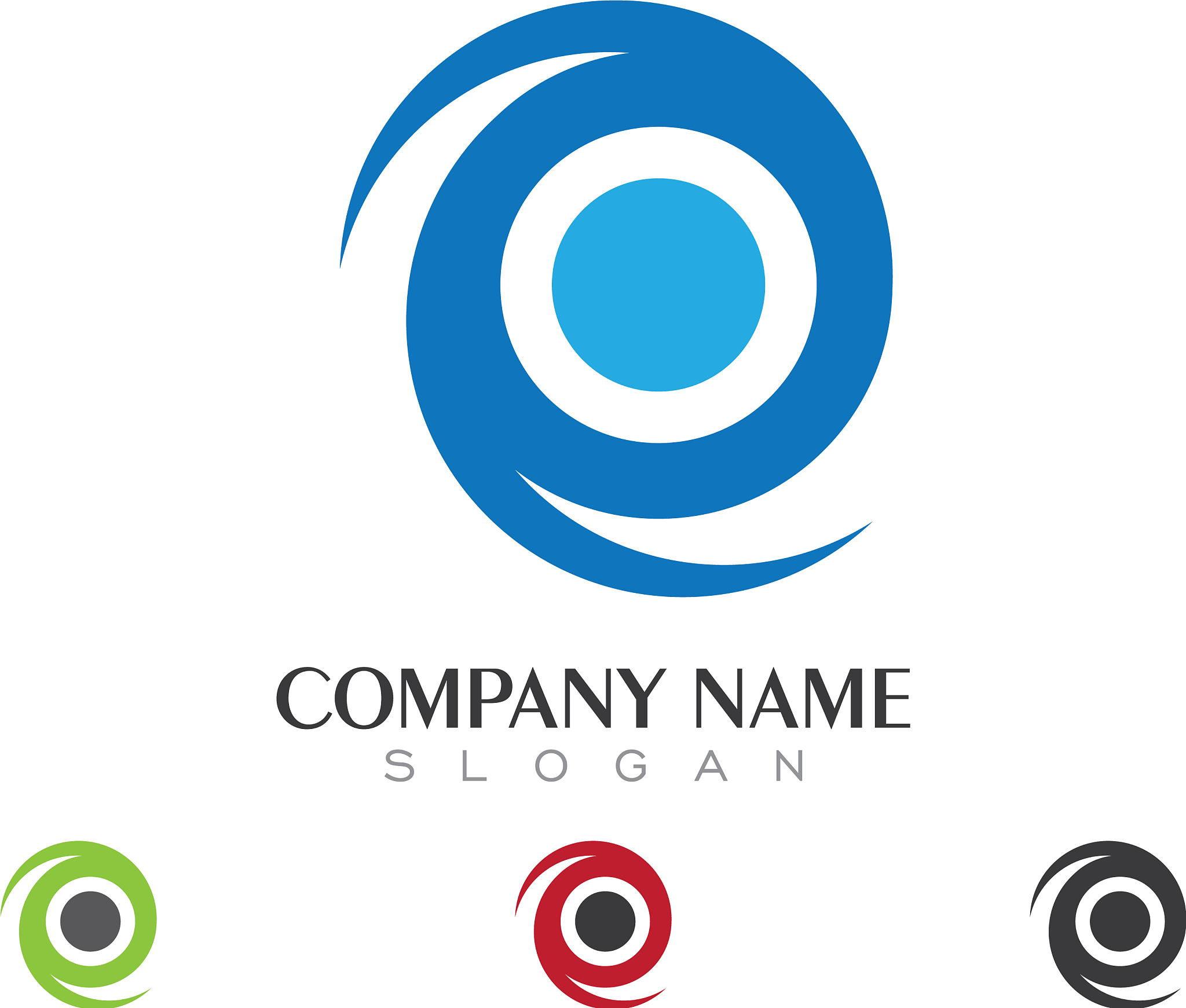 water wave logo template