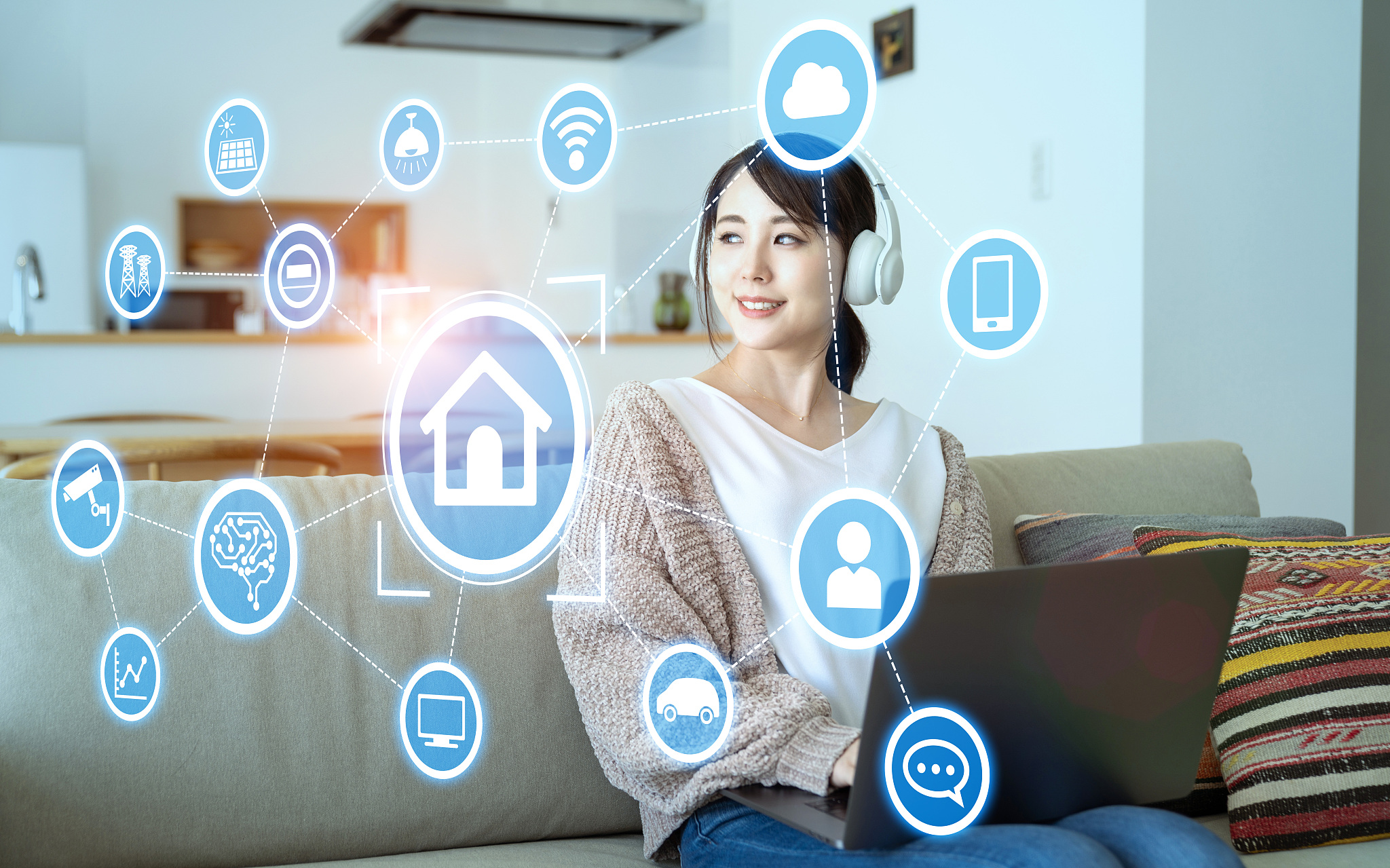 smart house concept. home automation.