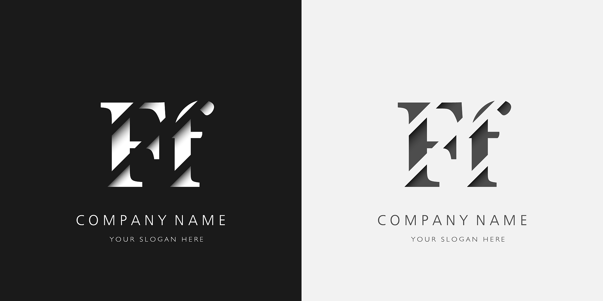 f logo serif upper and lower case