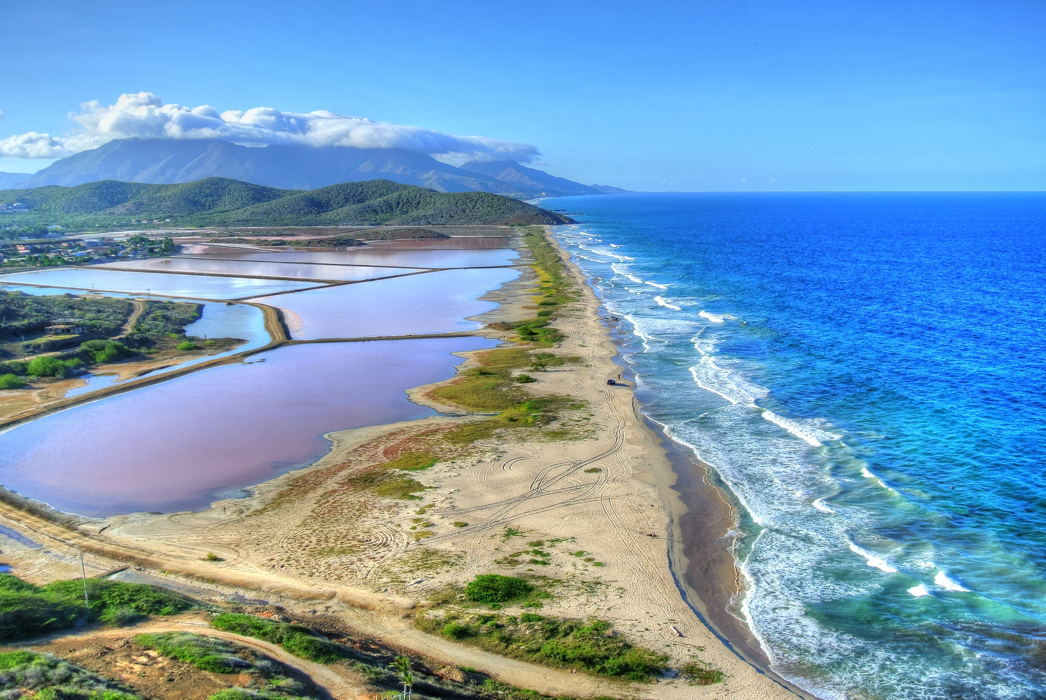 beach and saline