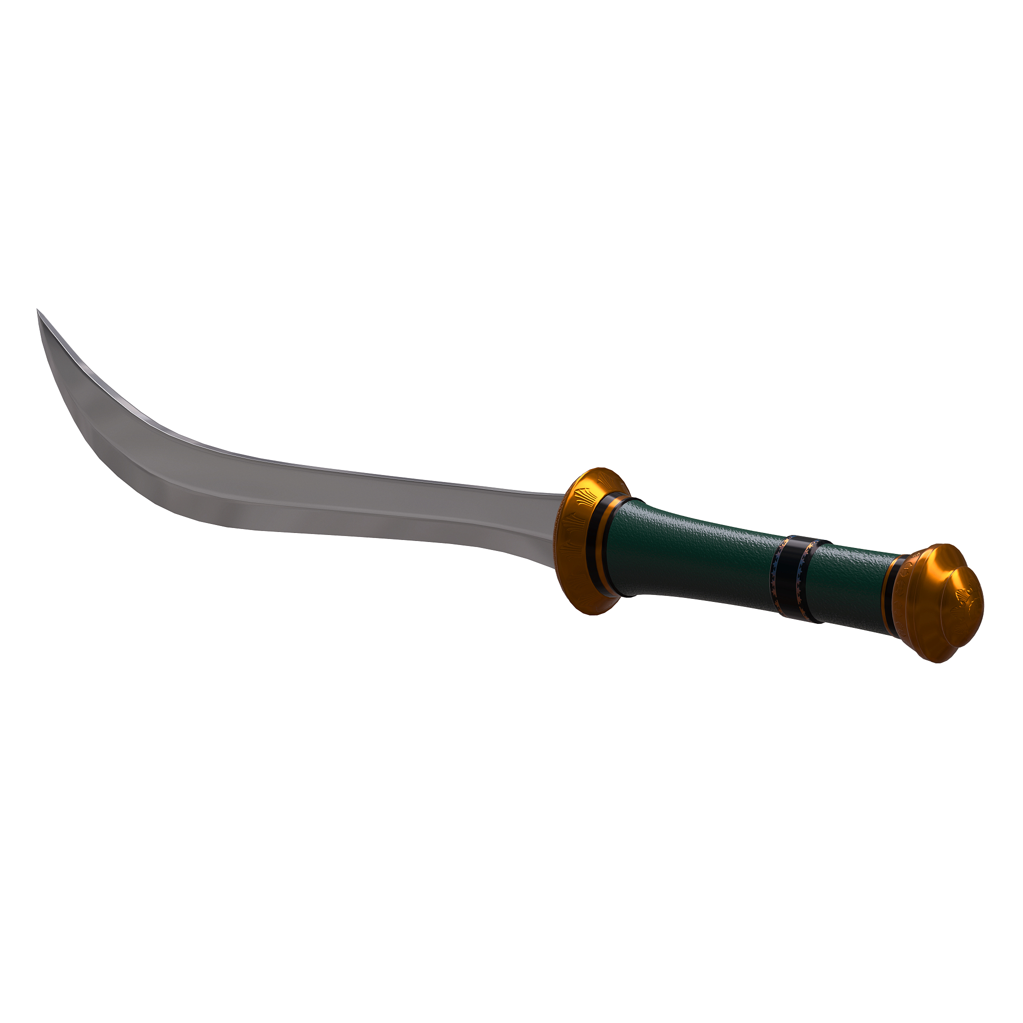 isolated sabre weapon 3d illustration