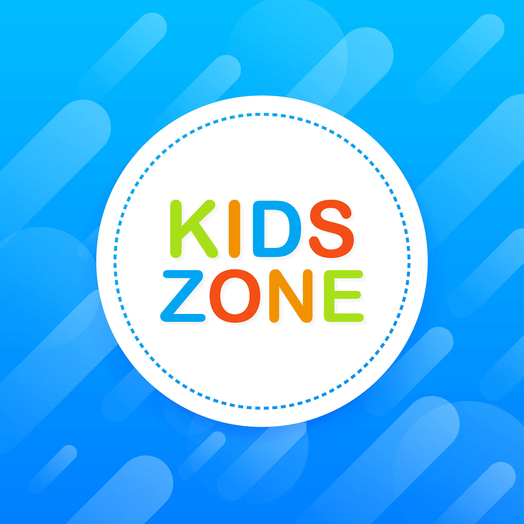 kids club kids zone banner place for fun and play