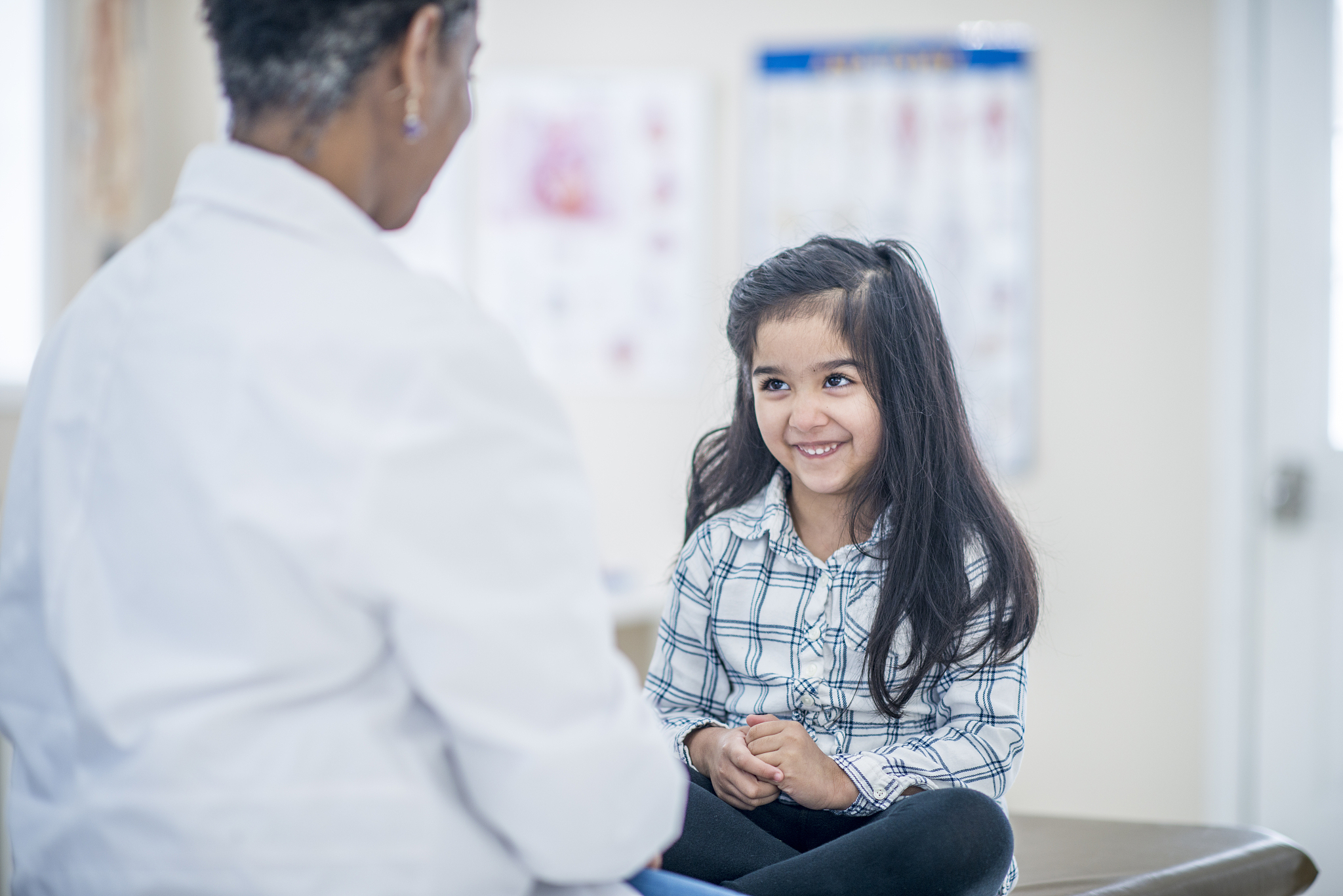 child at medical appointment.