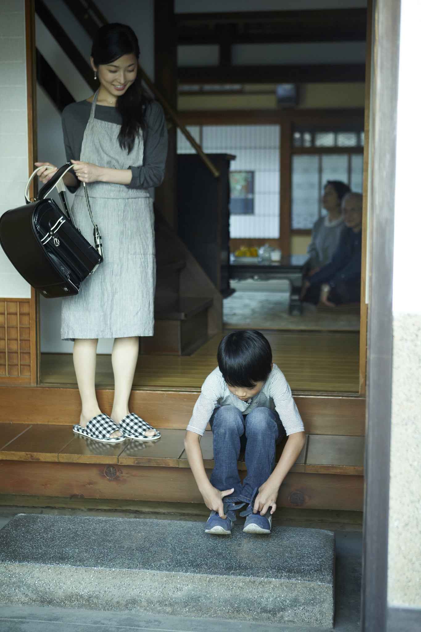 妈妈 小学生 男孩