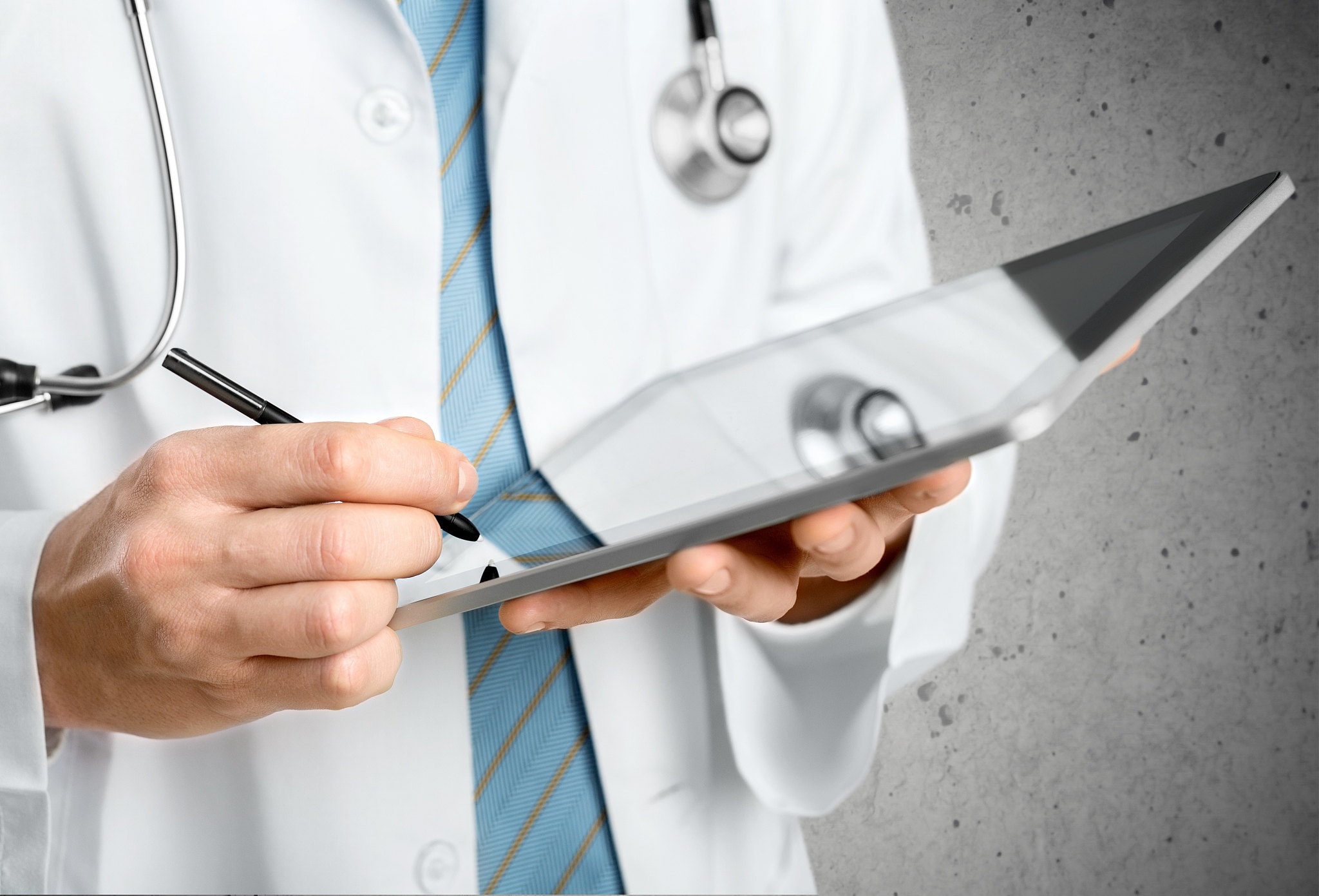 doctor, healthcare and medicine, note pad