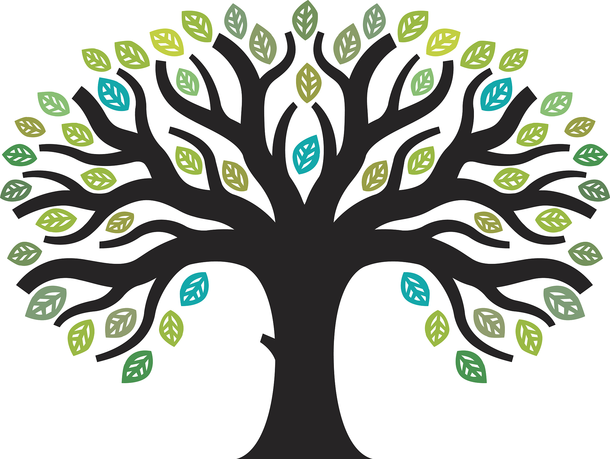 graphic tree illustration