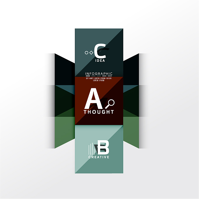 infographic option banner