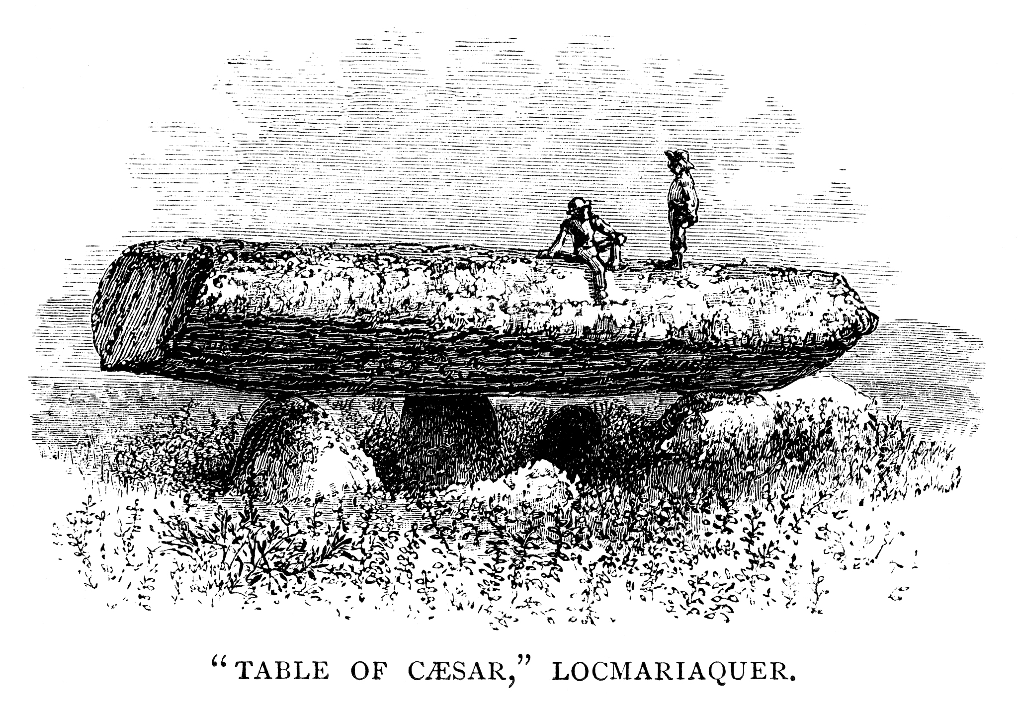 the table of caesar, locmariaquer, france