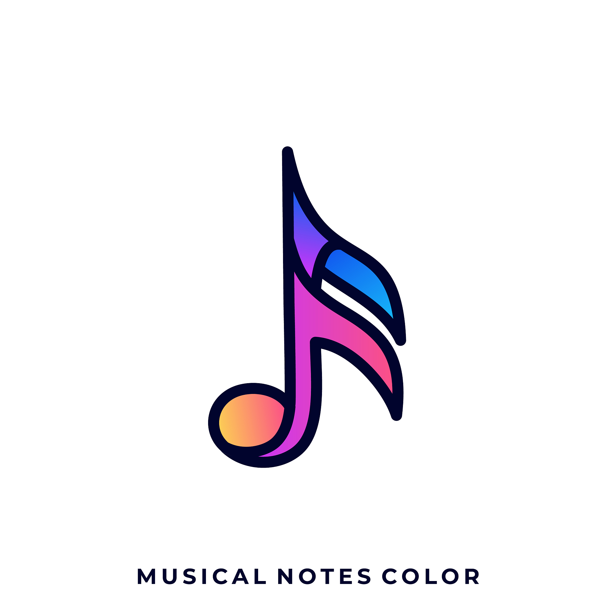 music colorful design template