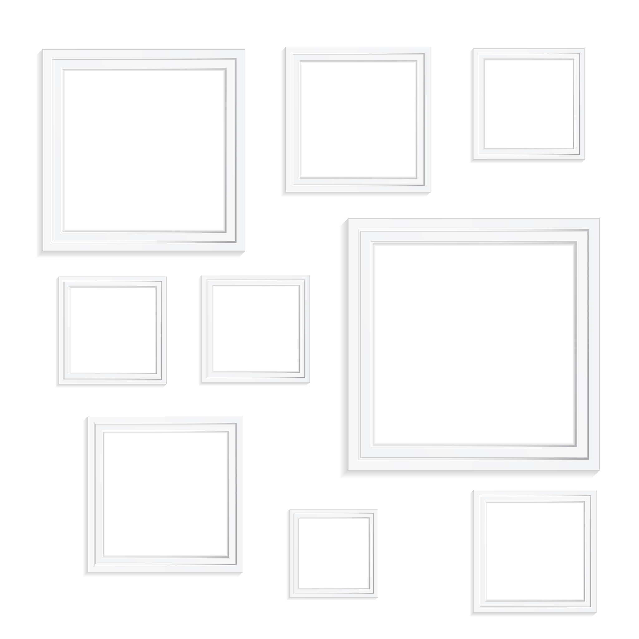 realistic picture frames. perfect for your presentations. stock 