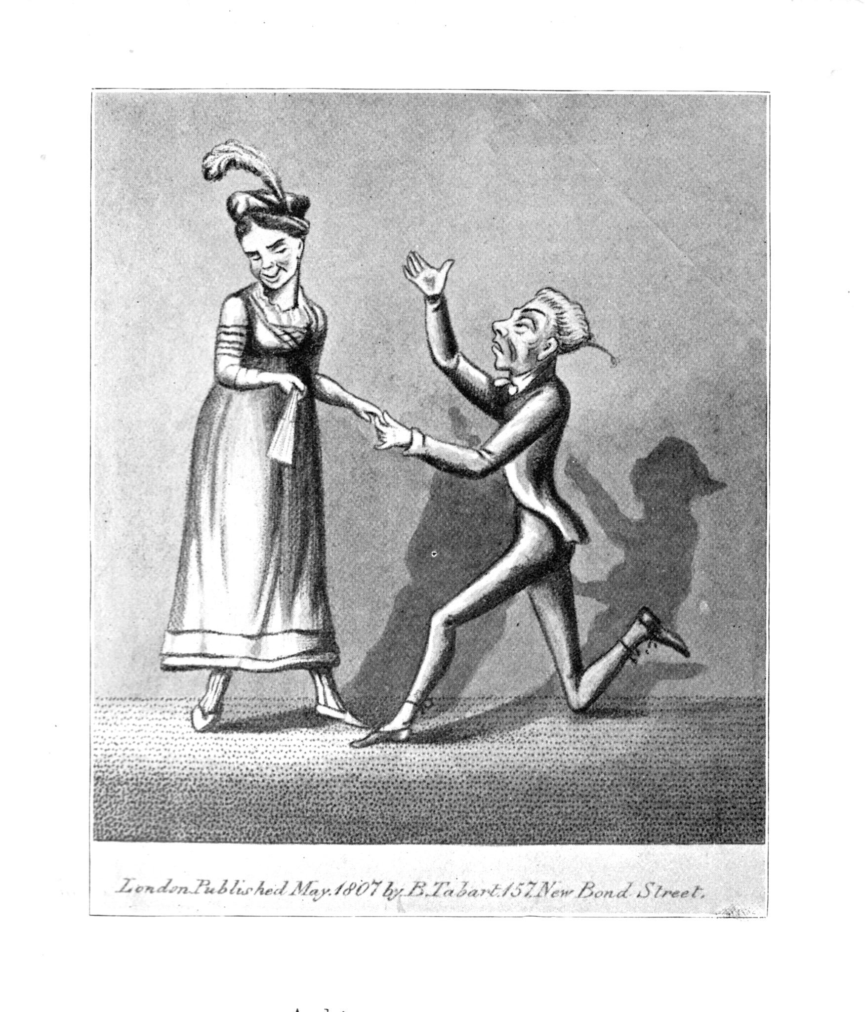 georgian charicature man and lady courting taken from forgotten 