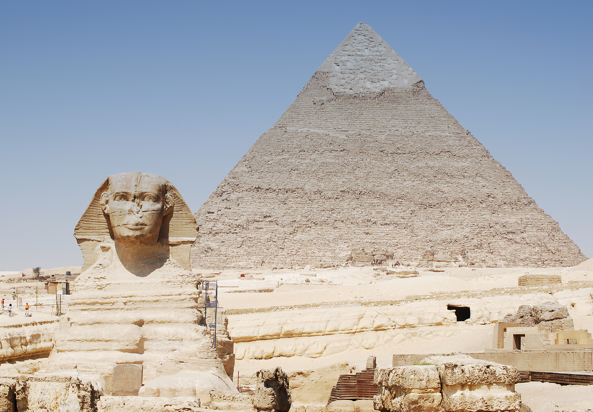 the great sphinx in cairo. giza, egypt