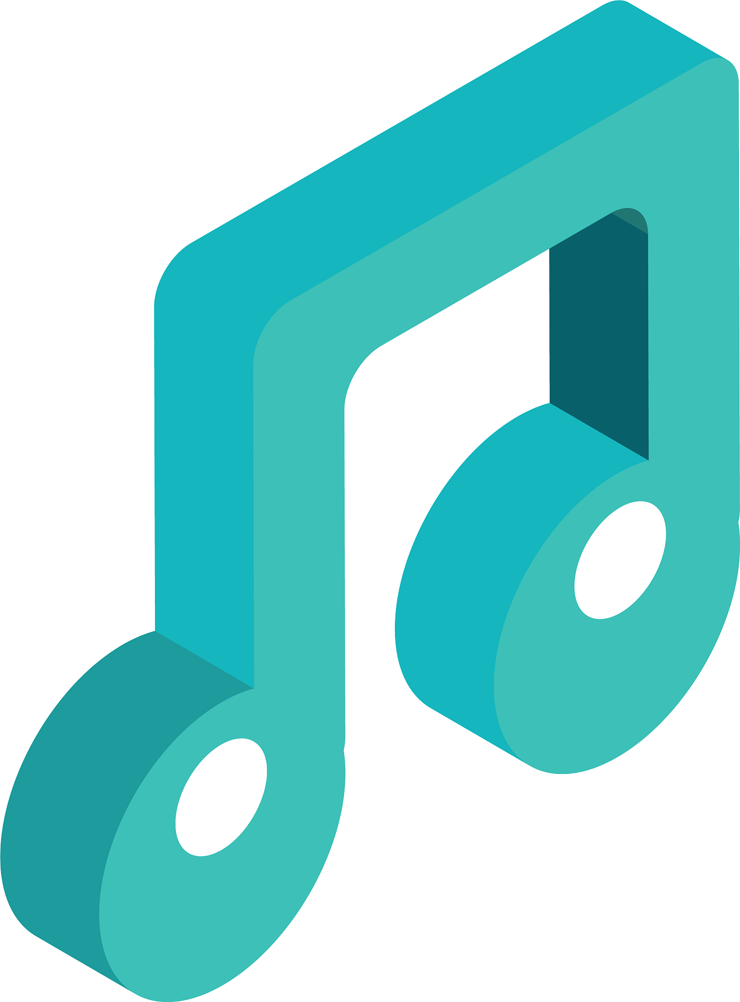 music note sound isolated icon