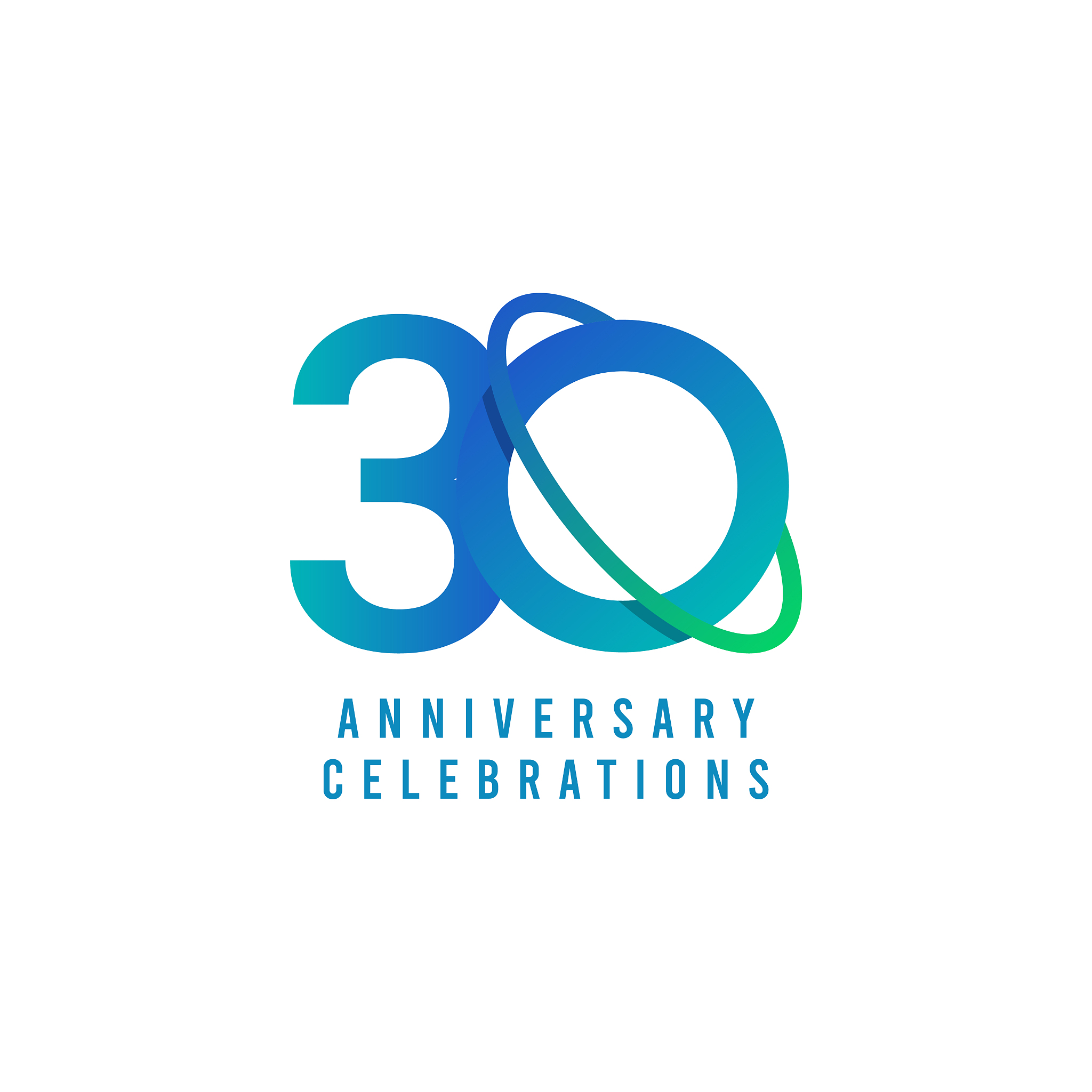 30 years anniversary celebrations vector template design illustr
