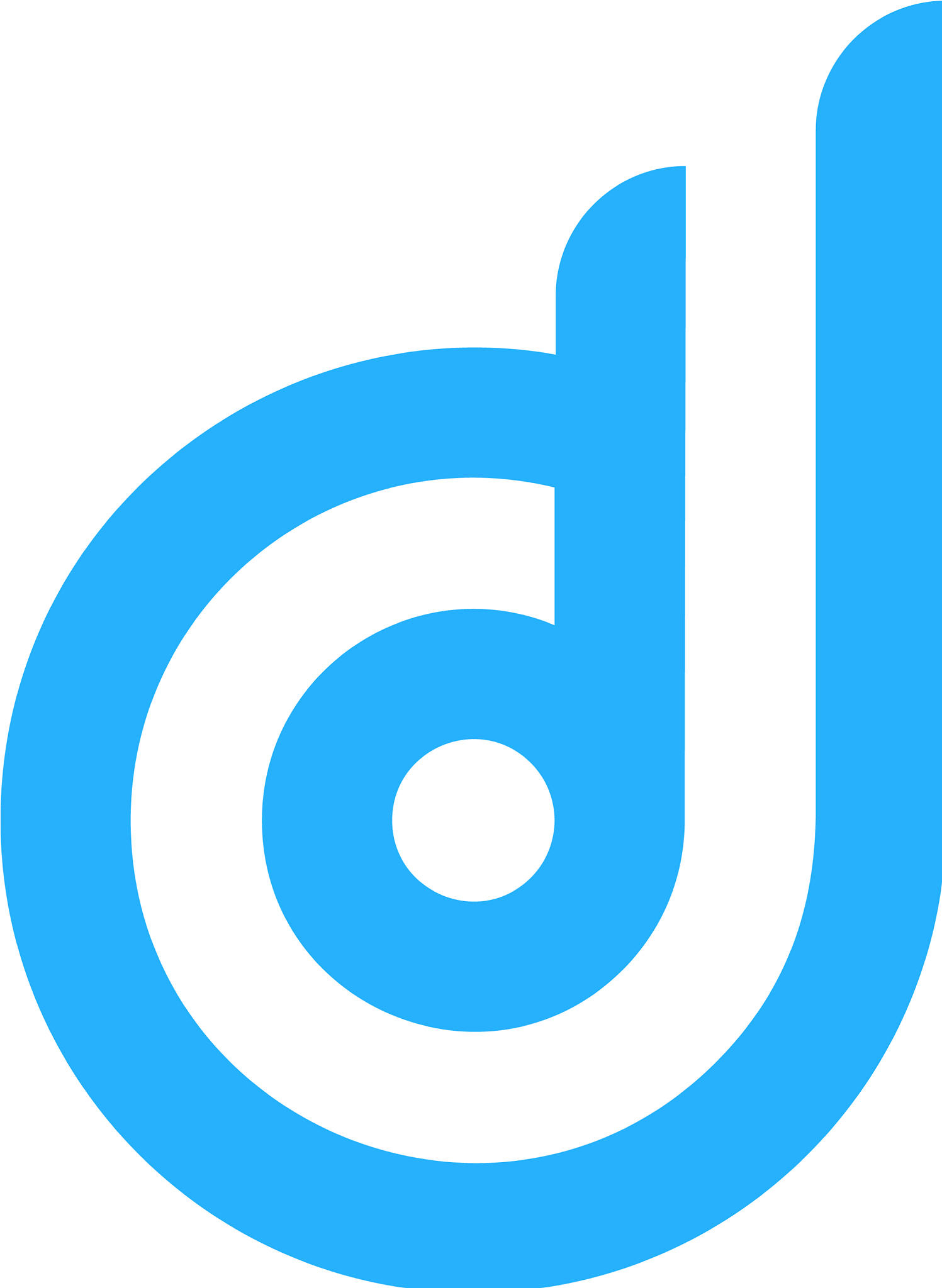 pixel letter d logo icon design