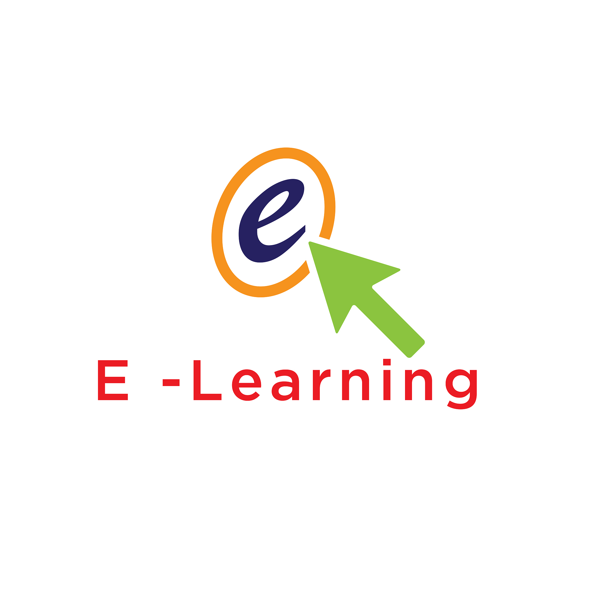 <strong>e</strong> learning logo vector design template