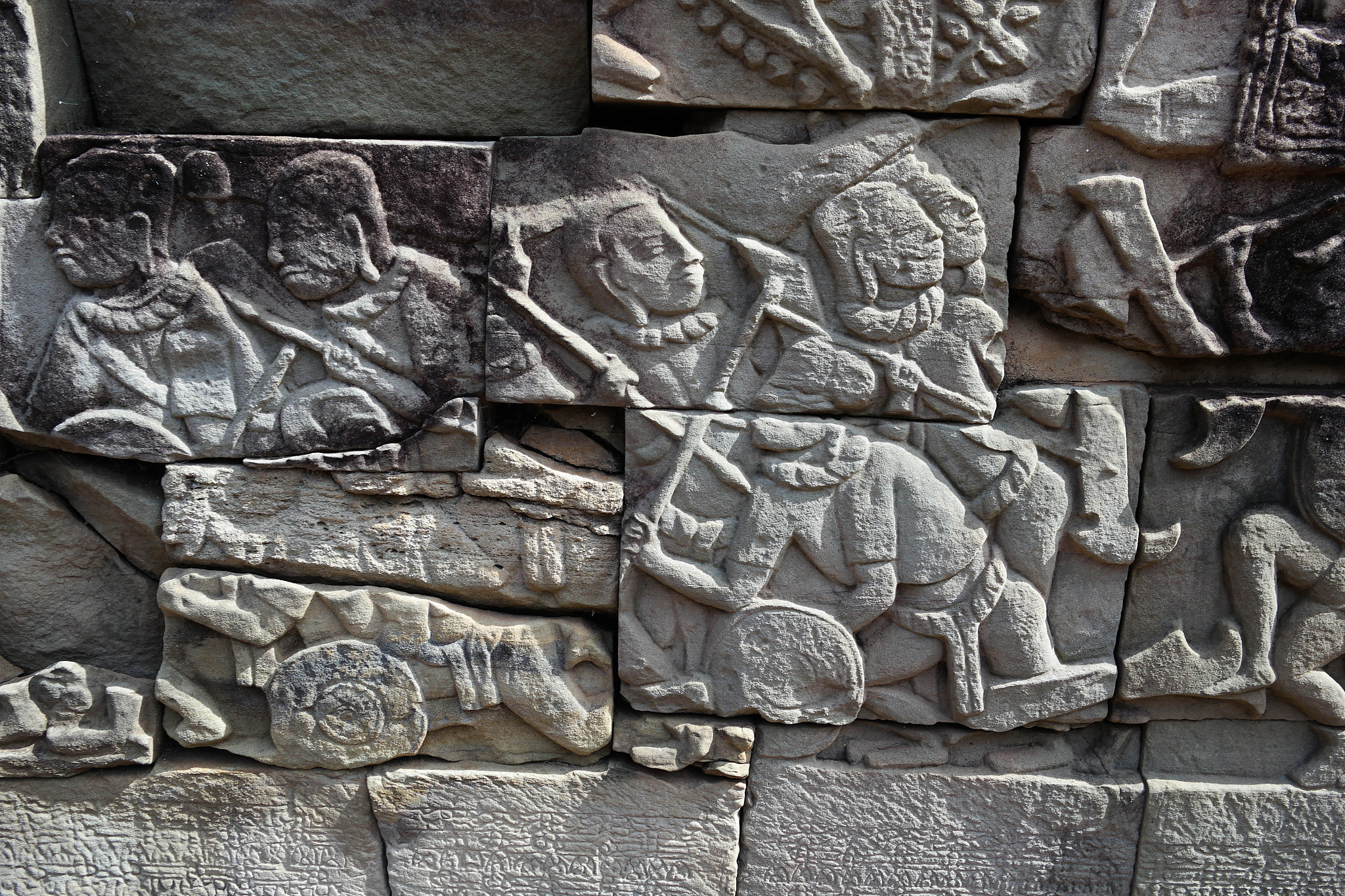 world heritage site ancient temples angkor wat, cambodia murals,