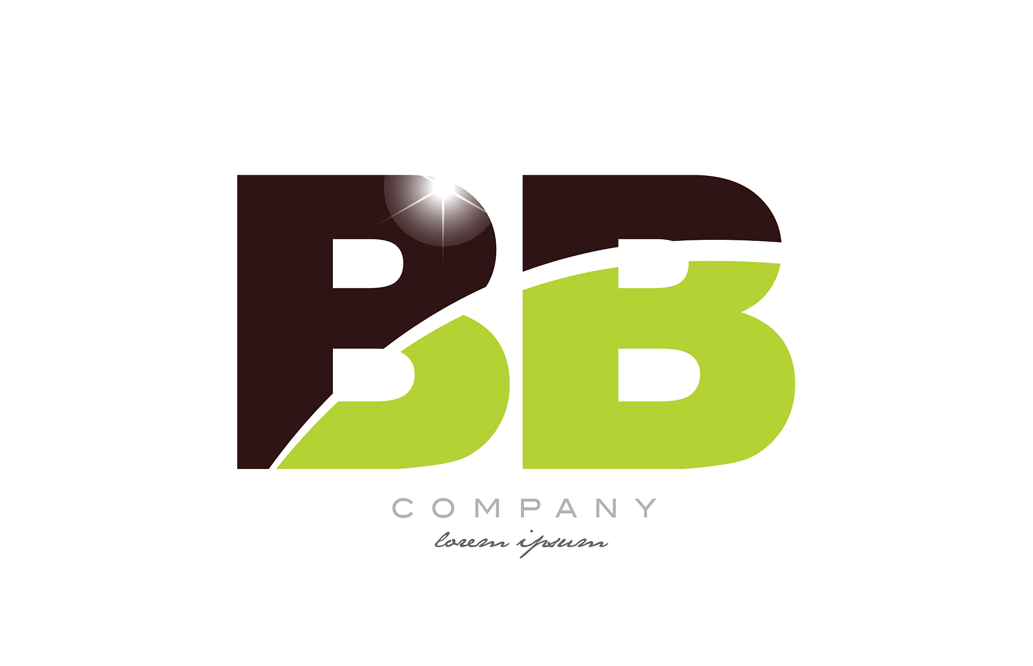 letter bb b b alphabet combination in green and