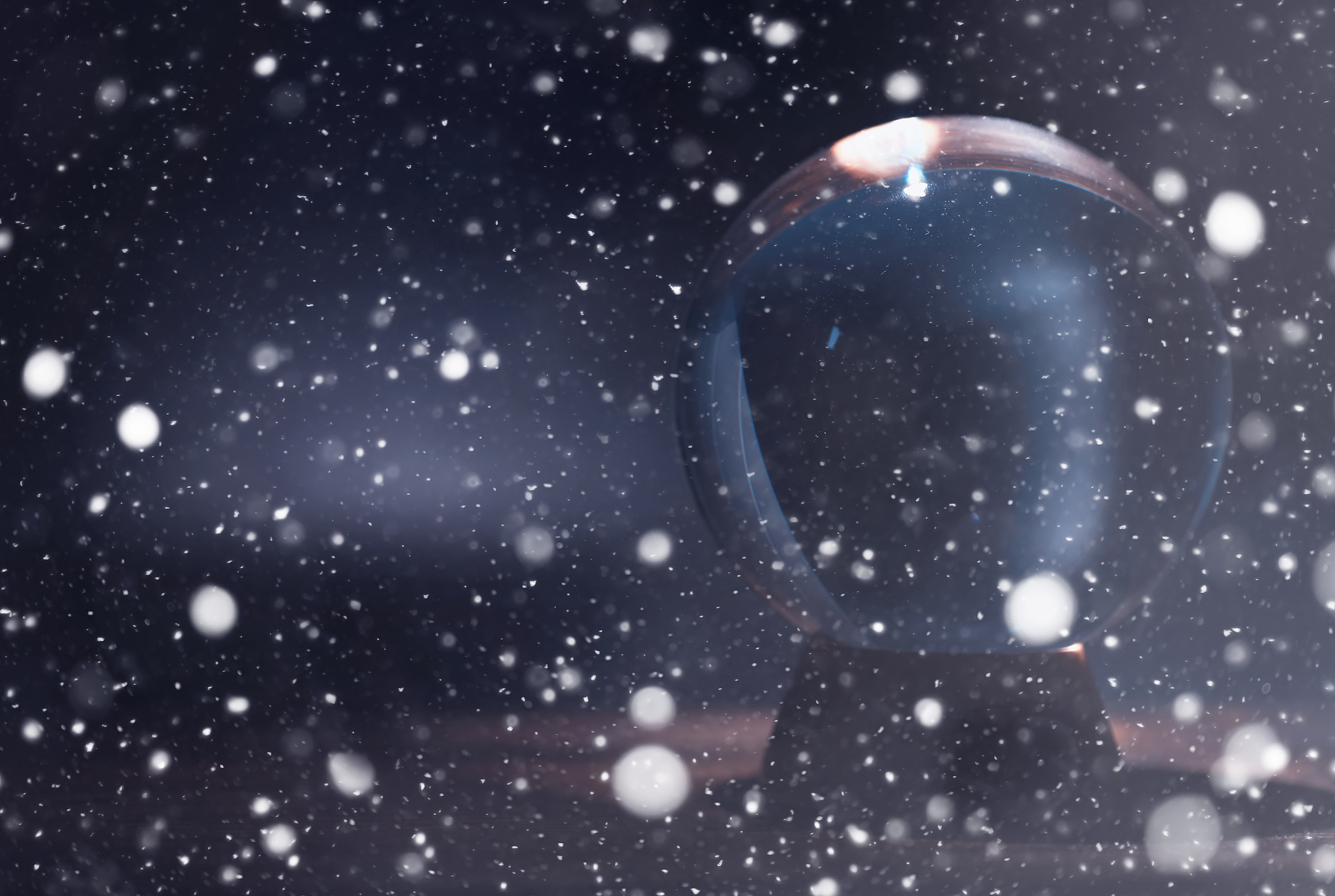 crystal ball to predict the fate. guessing for the future.