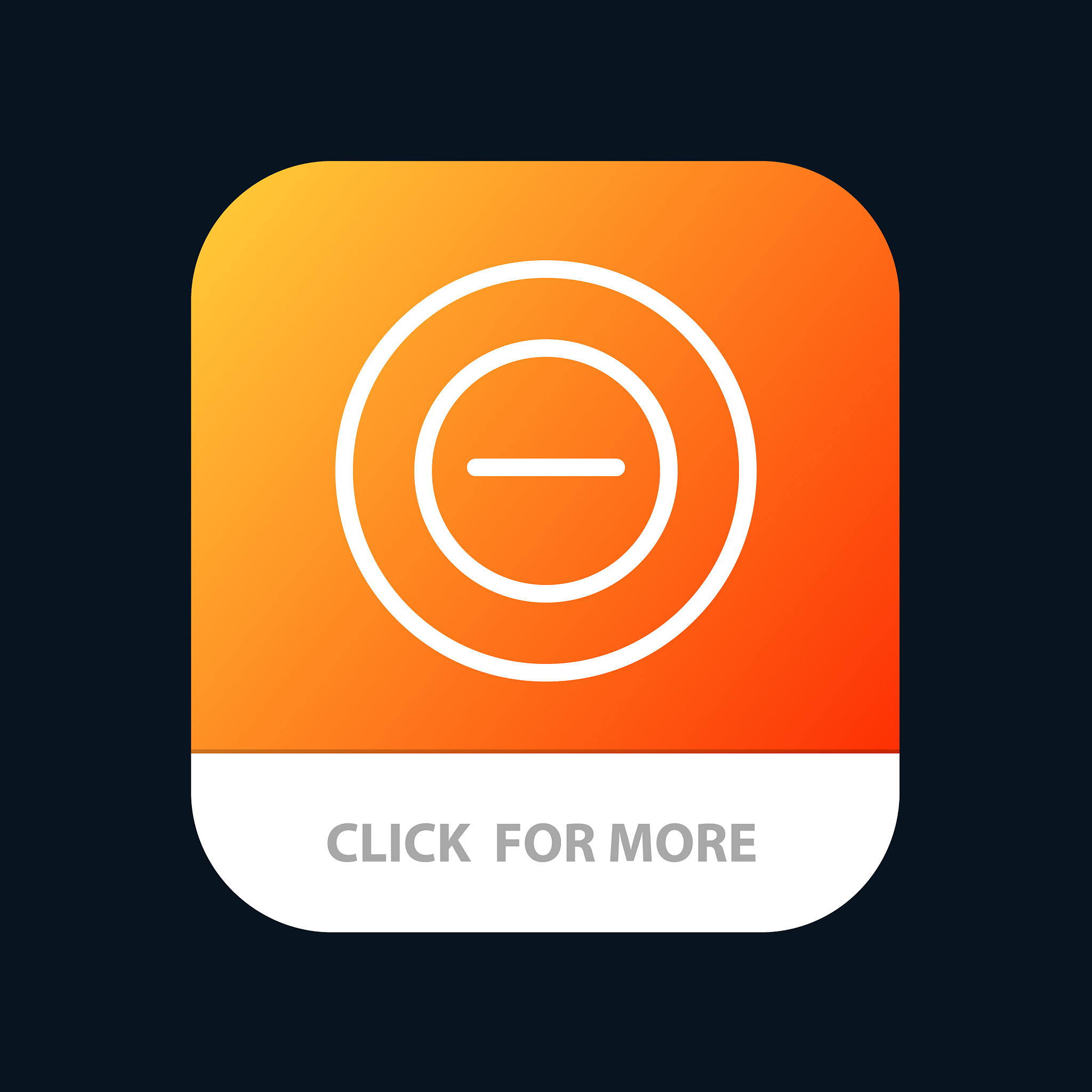 no add less mobile app button android and ios