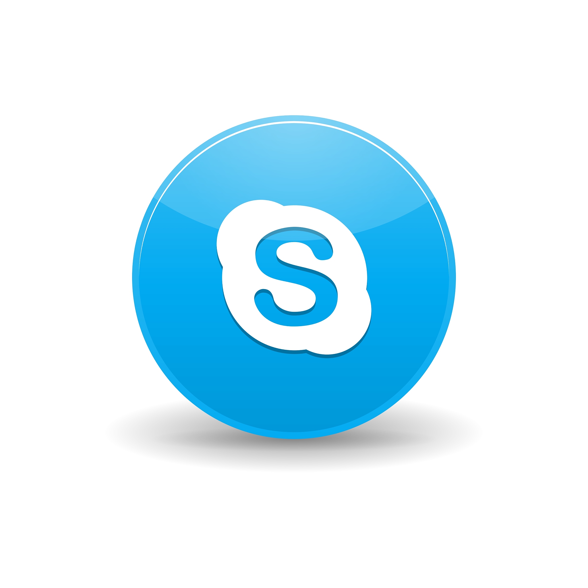 skype icon simple style