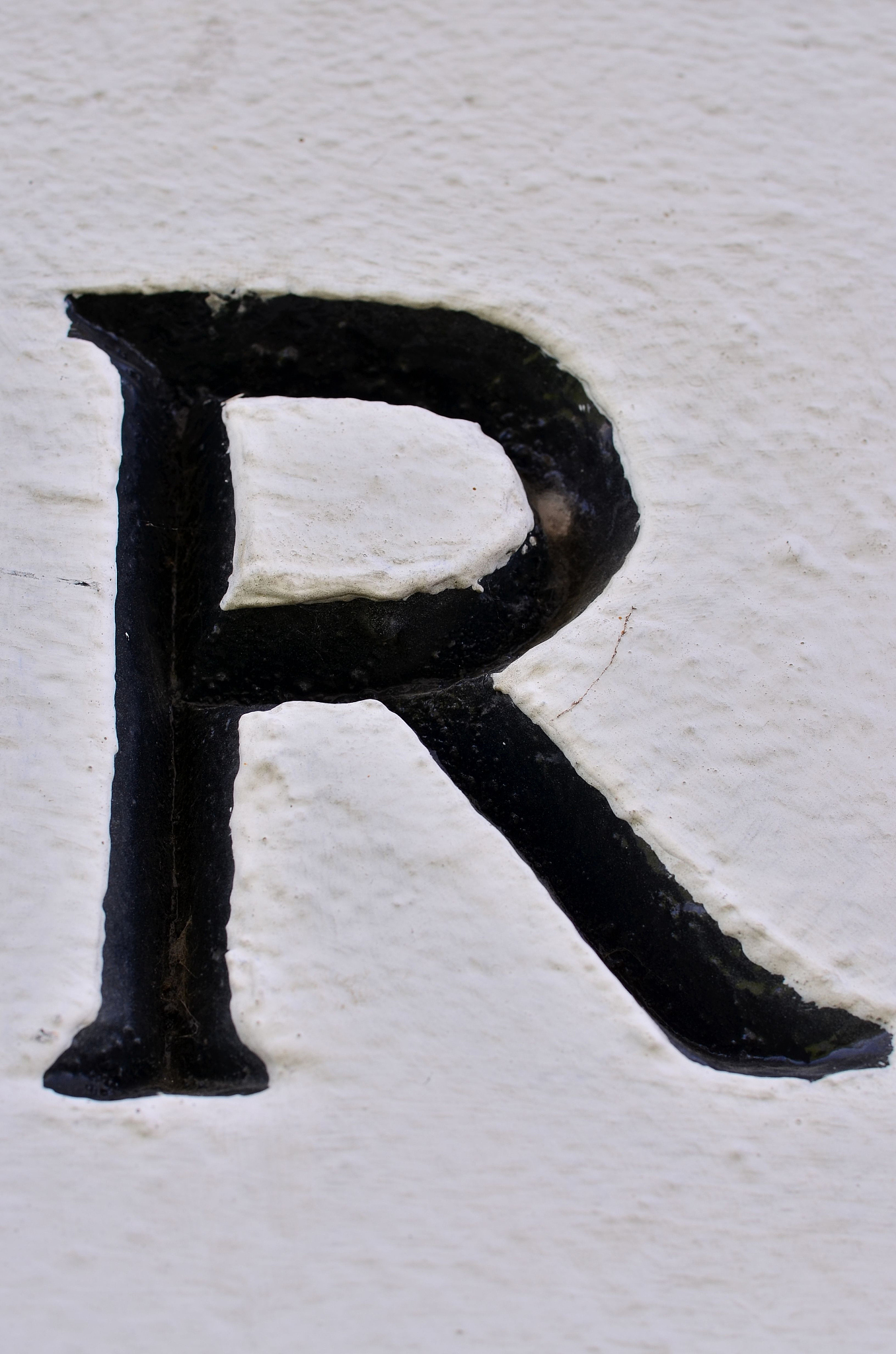 english letter on the wall