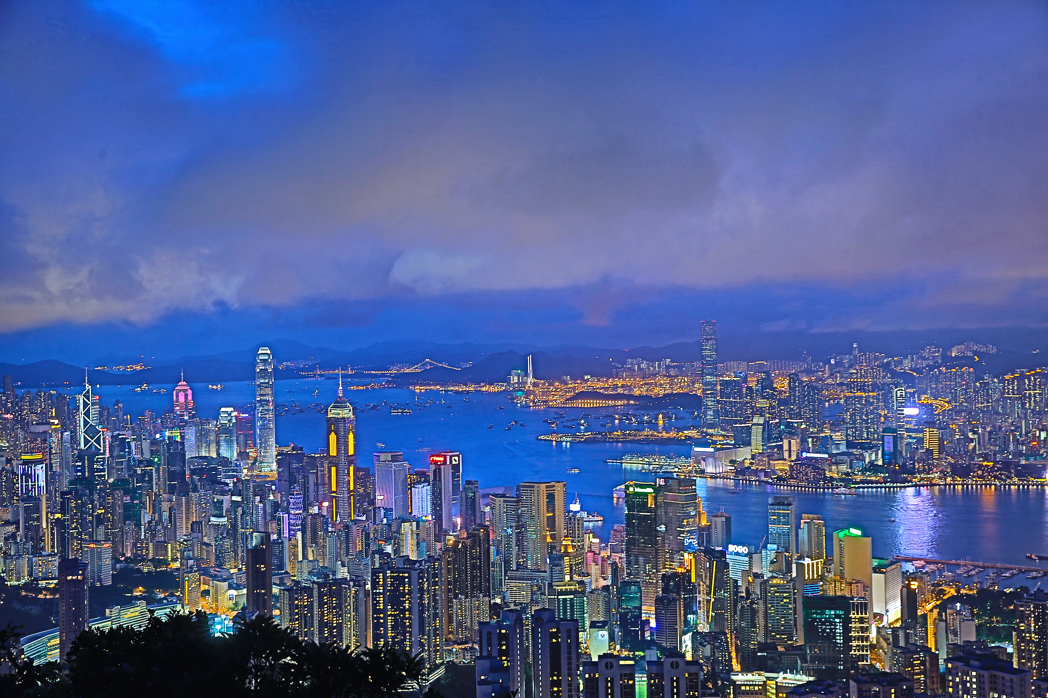 hongkong view from the jardine's lookout