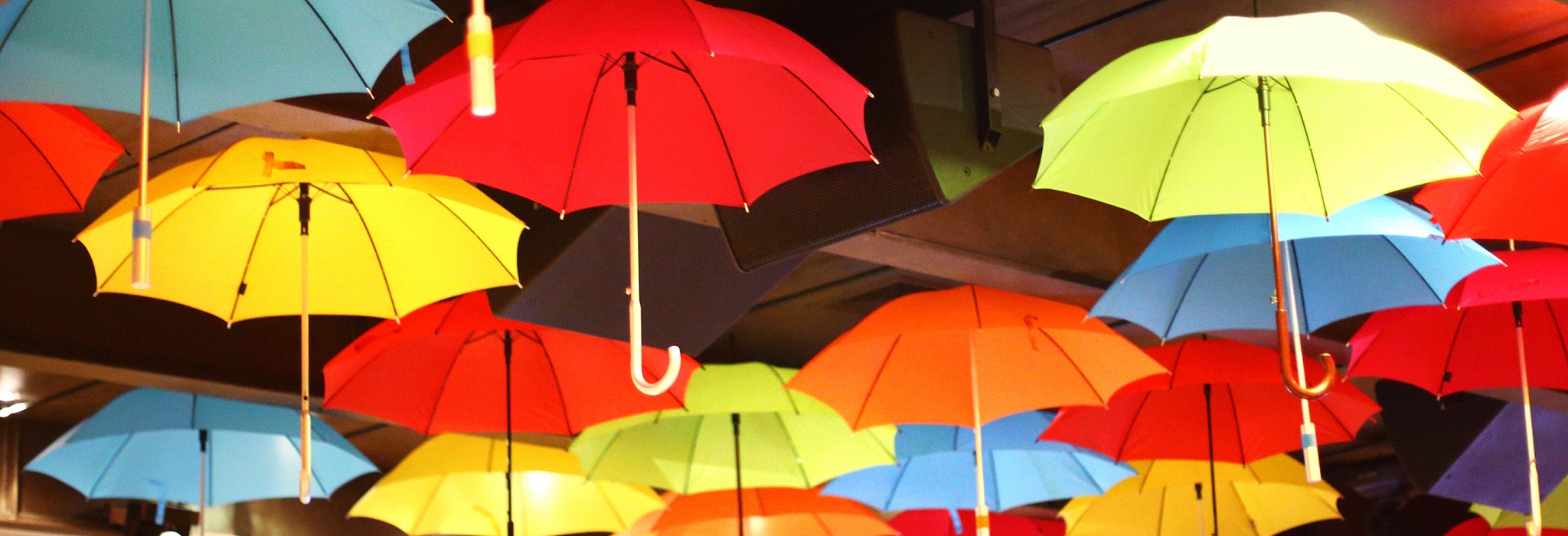 colorful umbrellas.