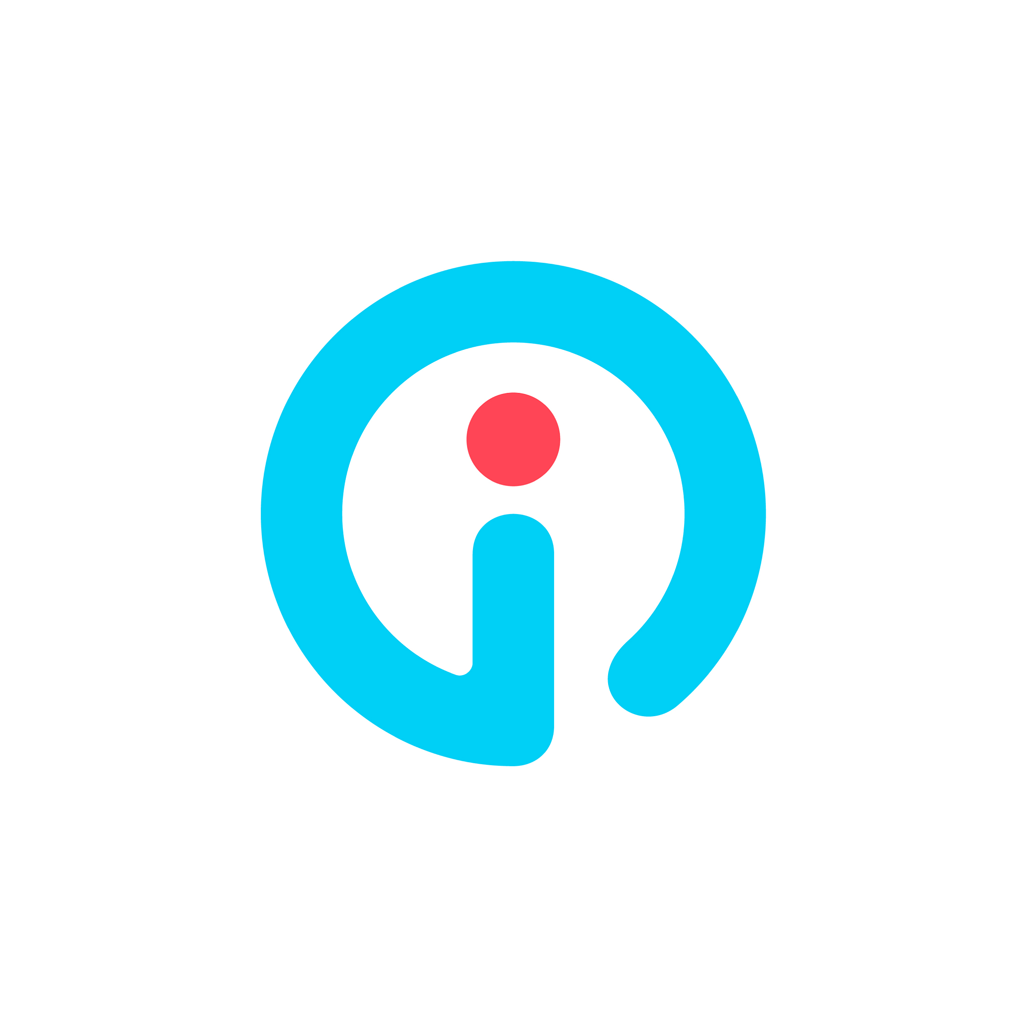 i letter logo