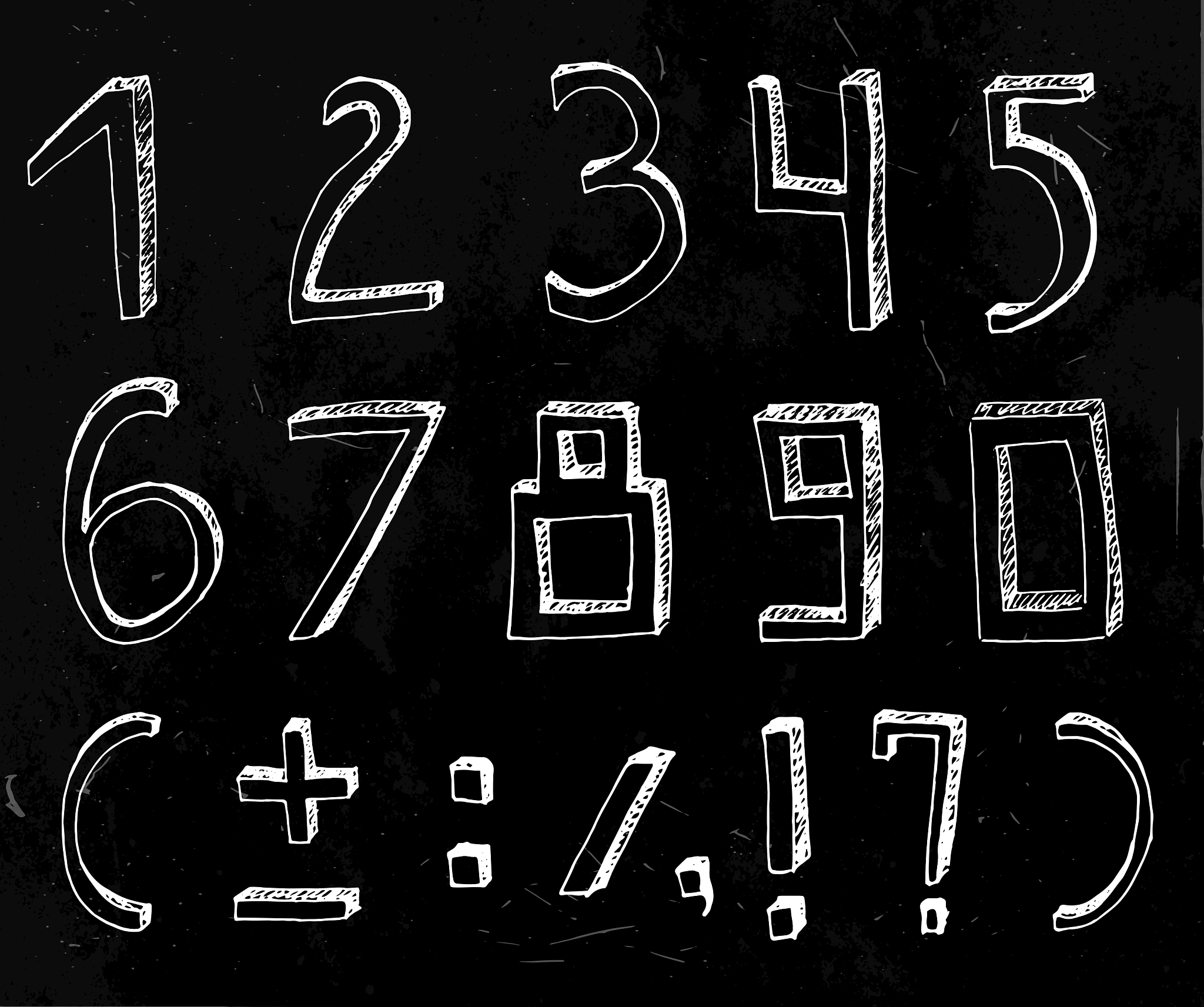 hand drawn figures 02 a
