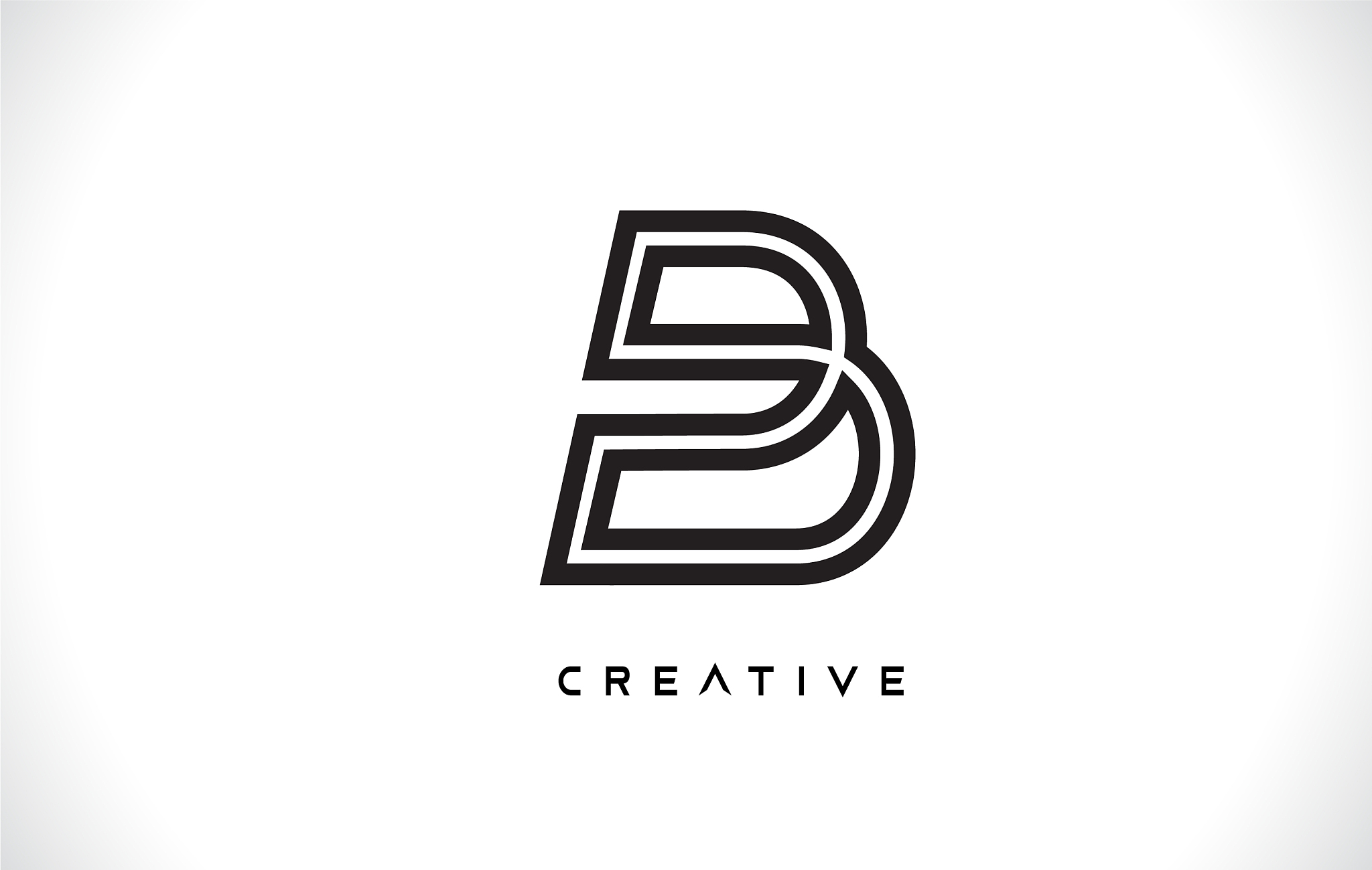 b letter design logo with creative modern trendy