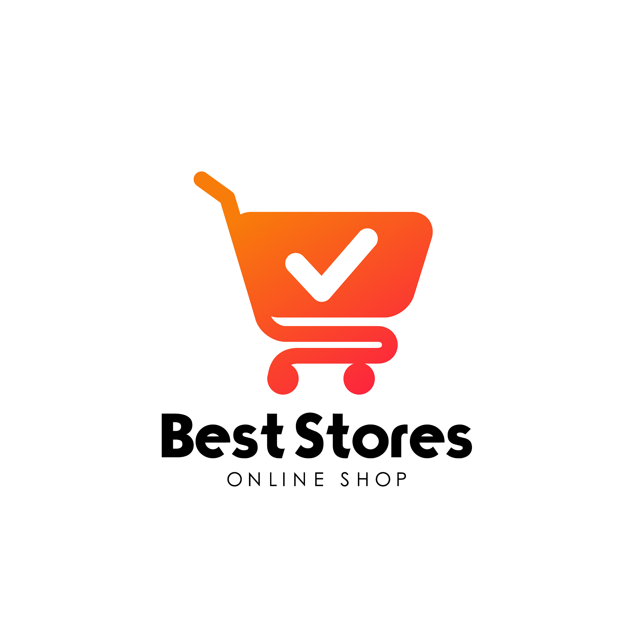 shopping cart logo design template