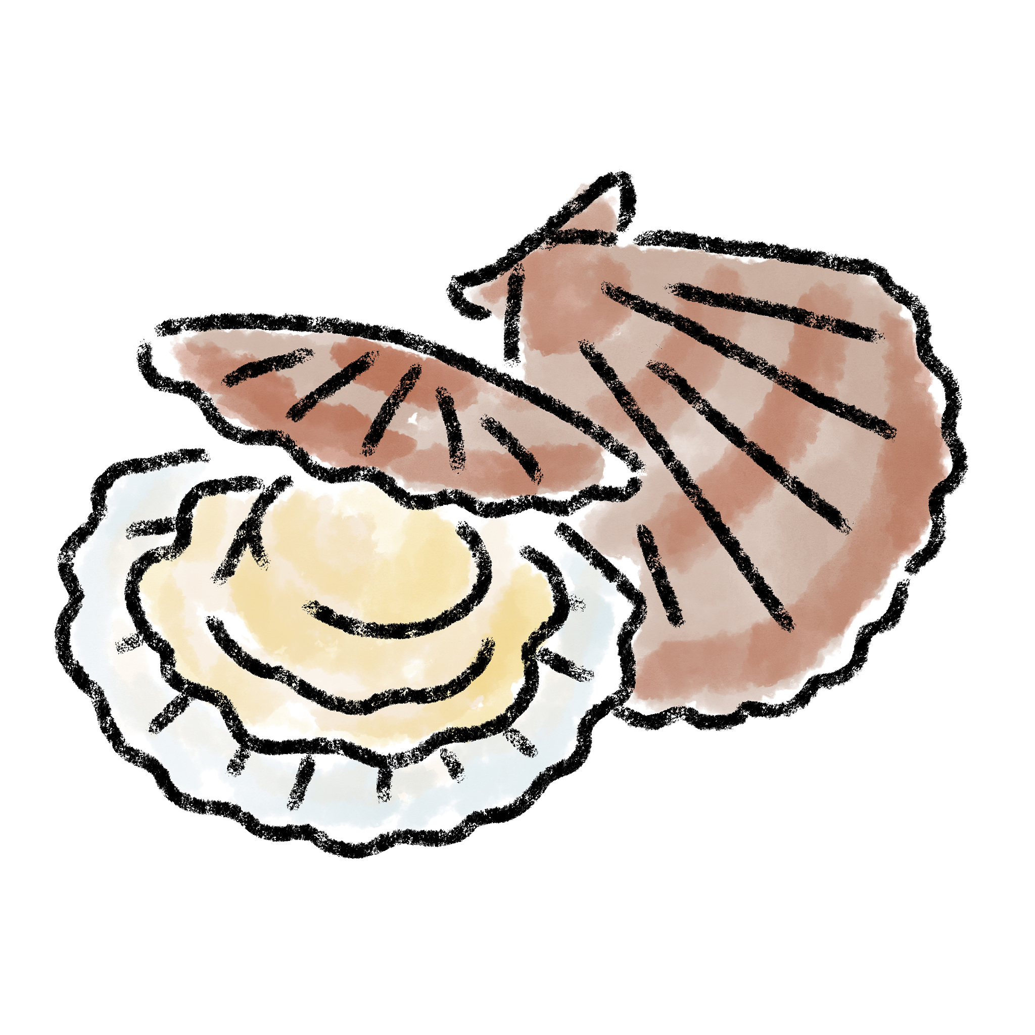 女生扇贝吐水表情含义：表达惊奇、有趣和难以置信