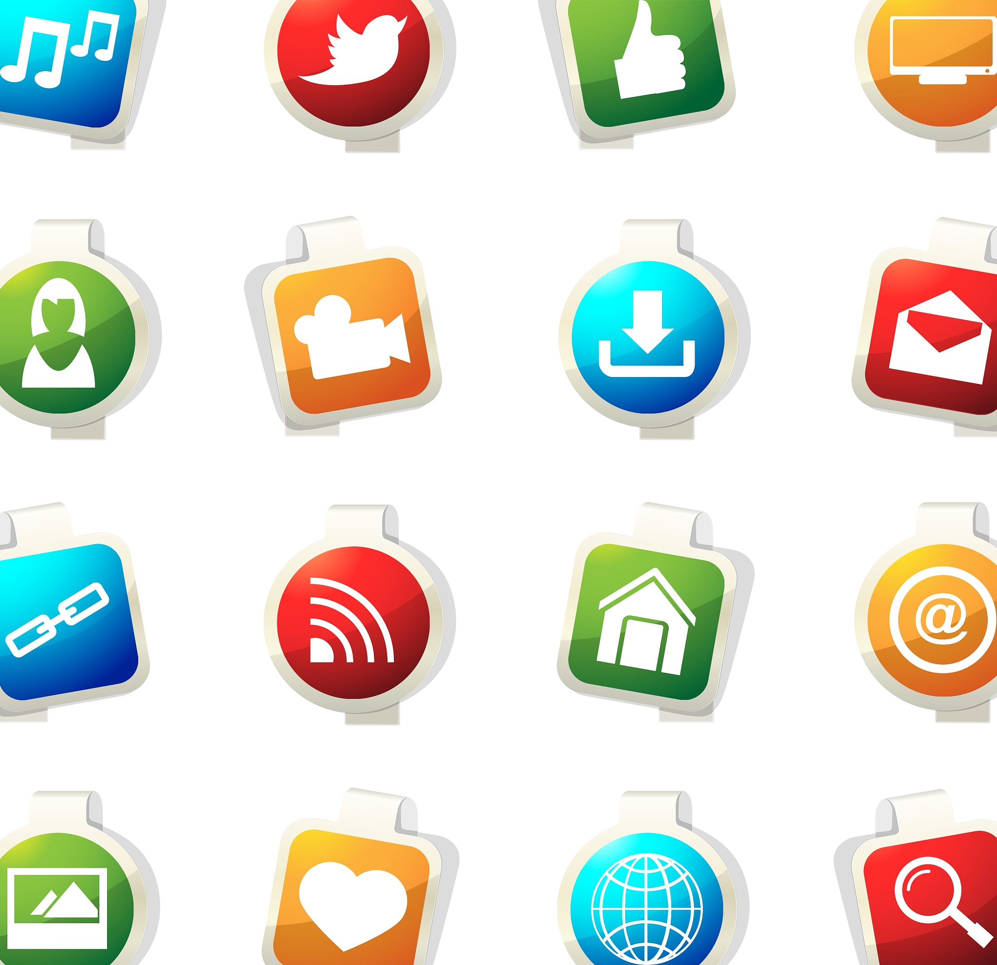 social media icons set