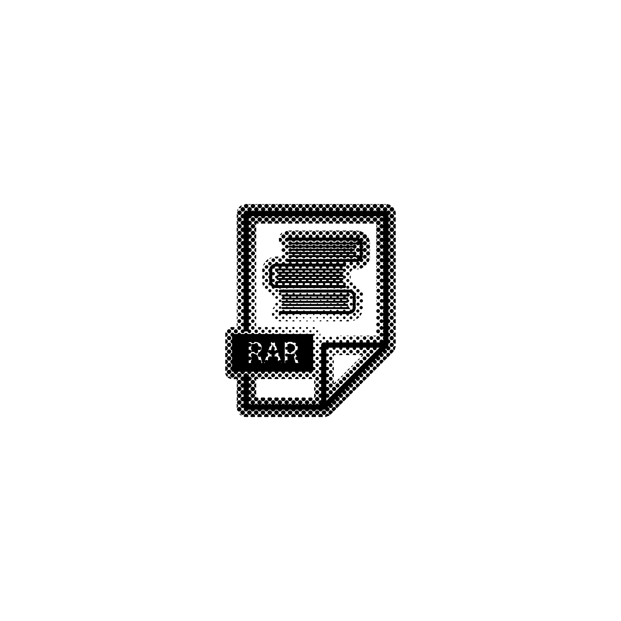 rar icon -  black vector icon