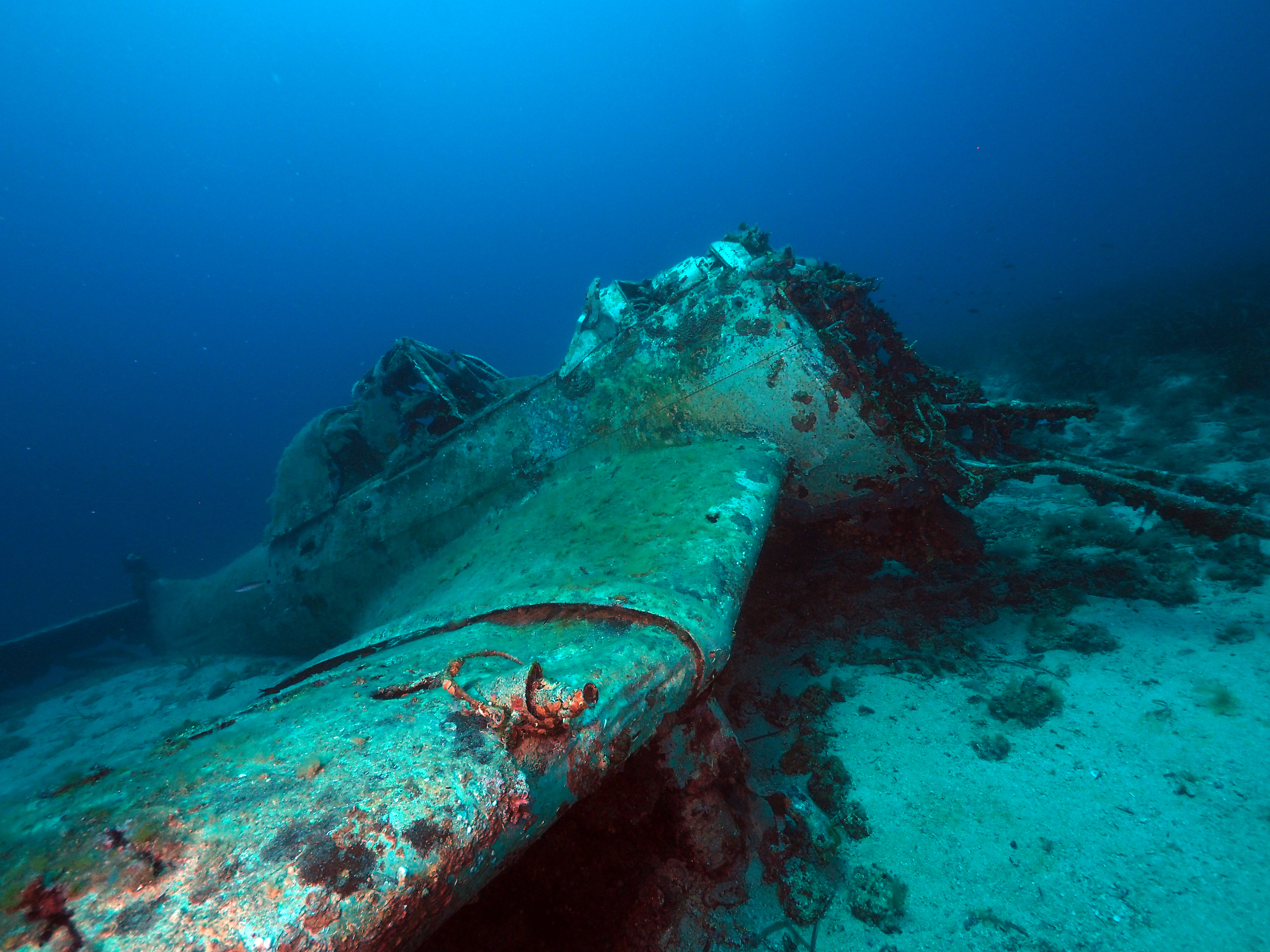 stuka wreck on ocean ground