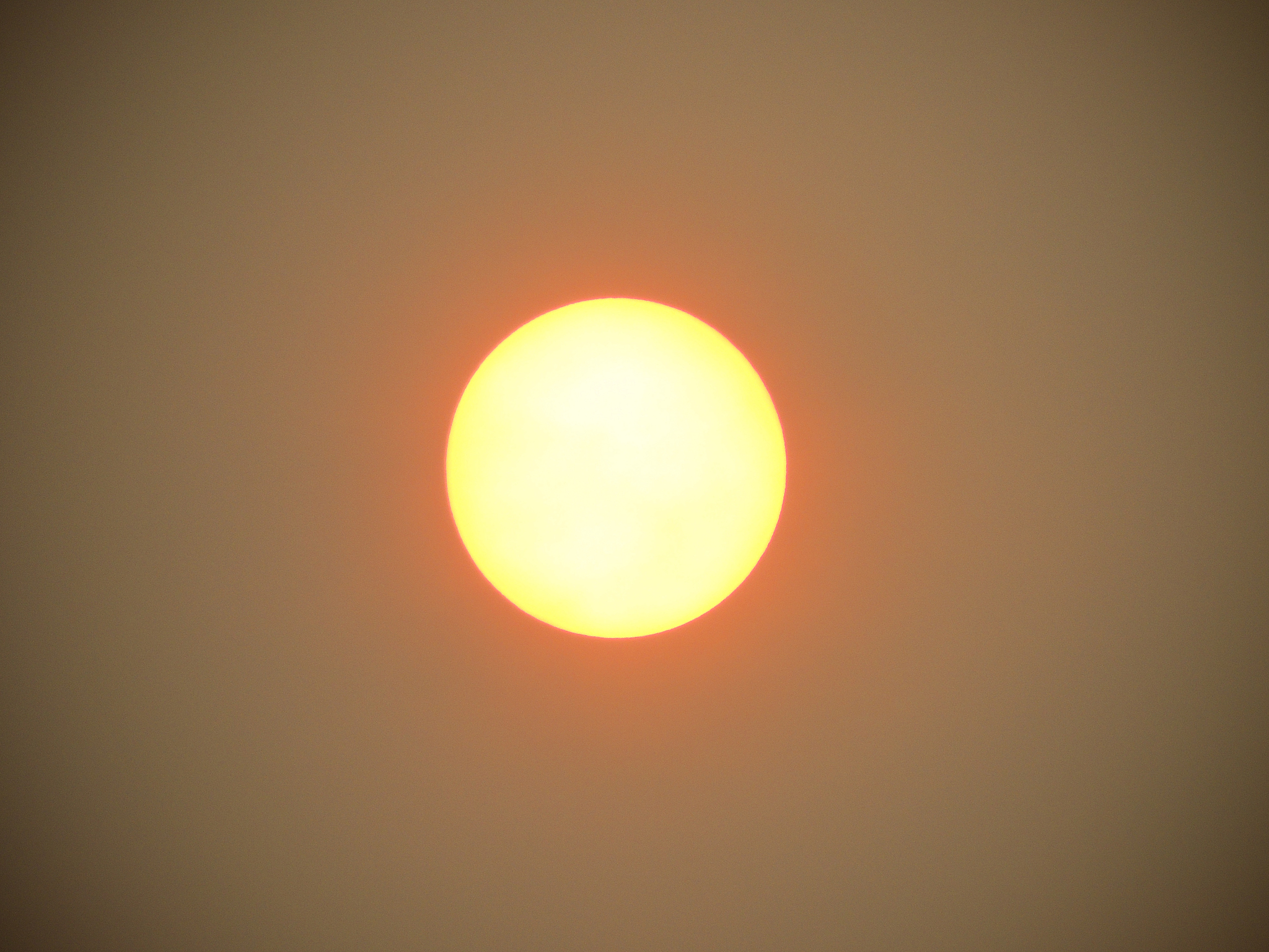 orange sky and hurricane sun