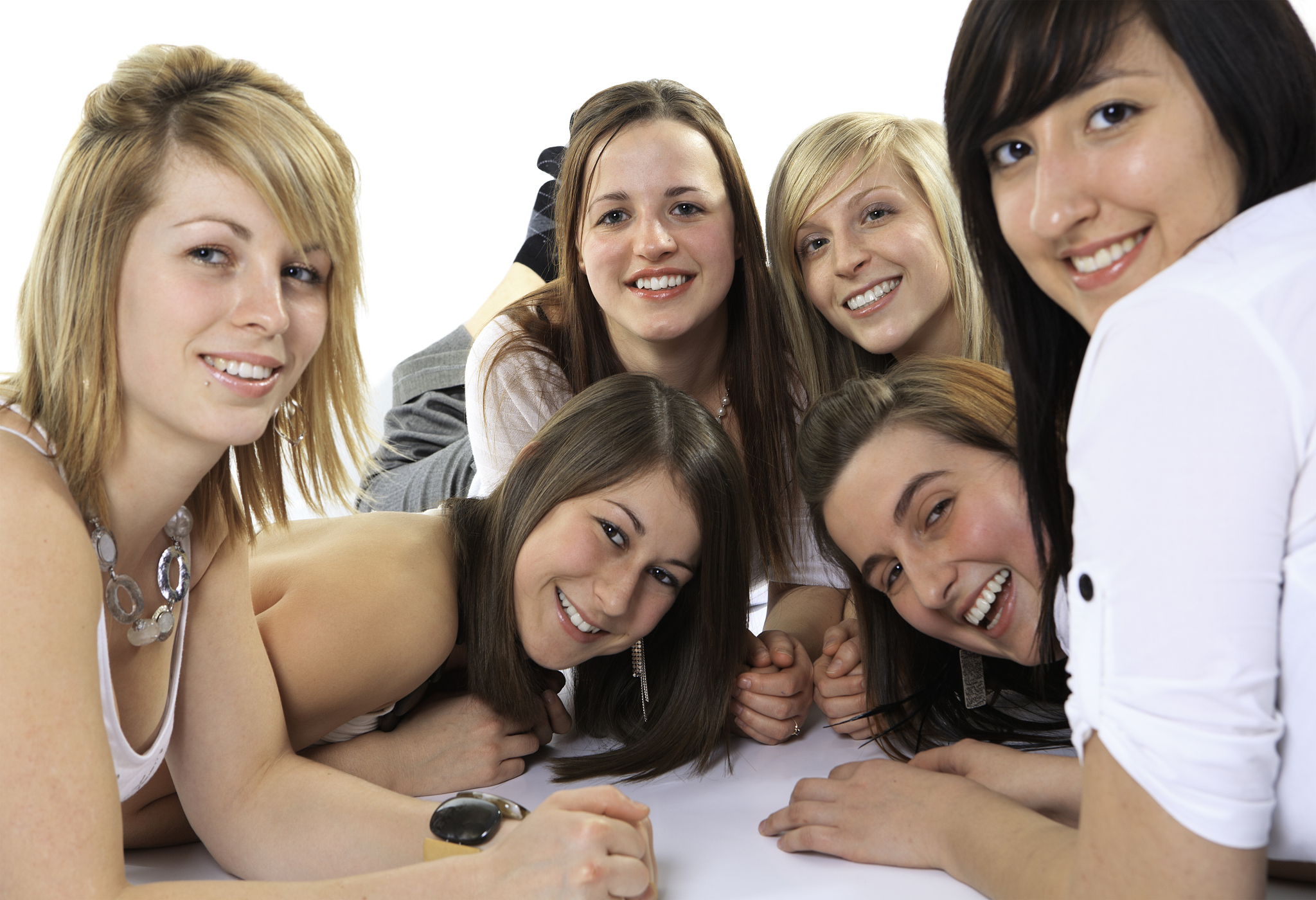 six woman portrait