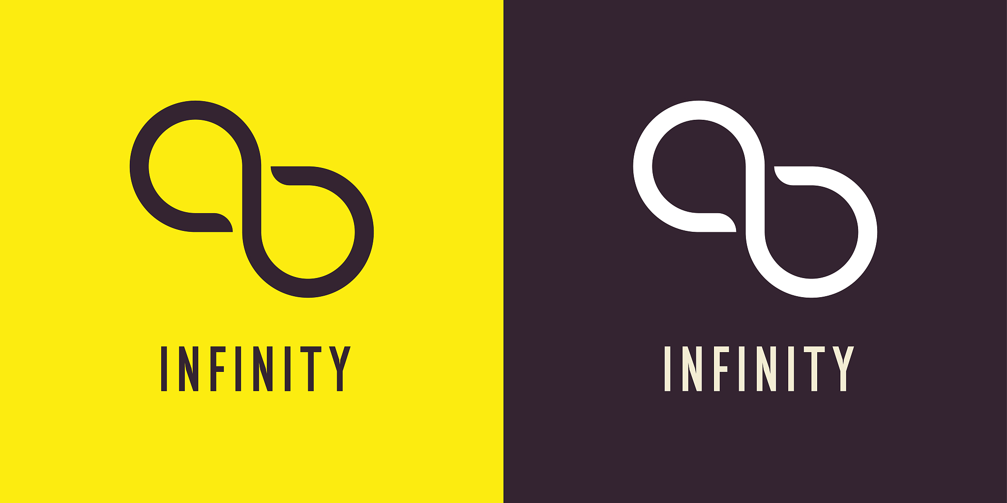 the illustration shows the infinity sign. modern graphics.