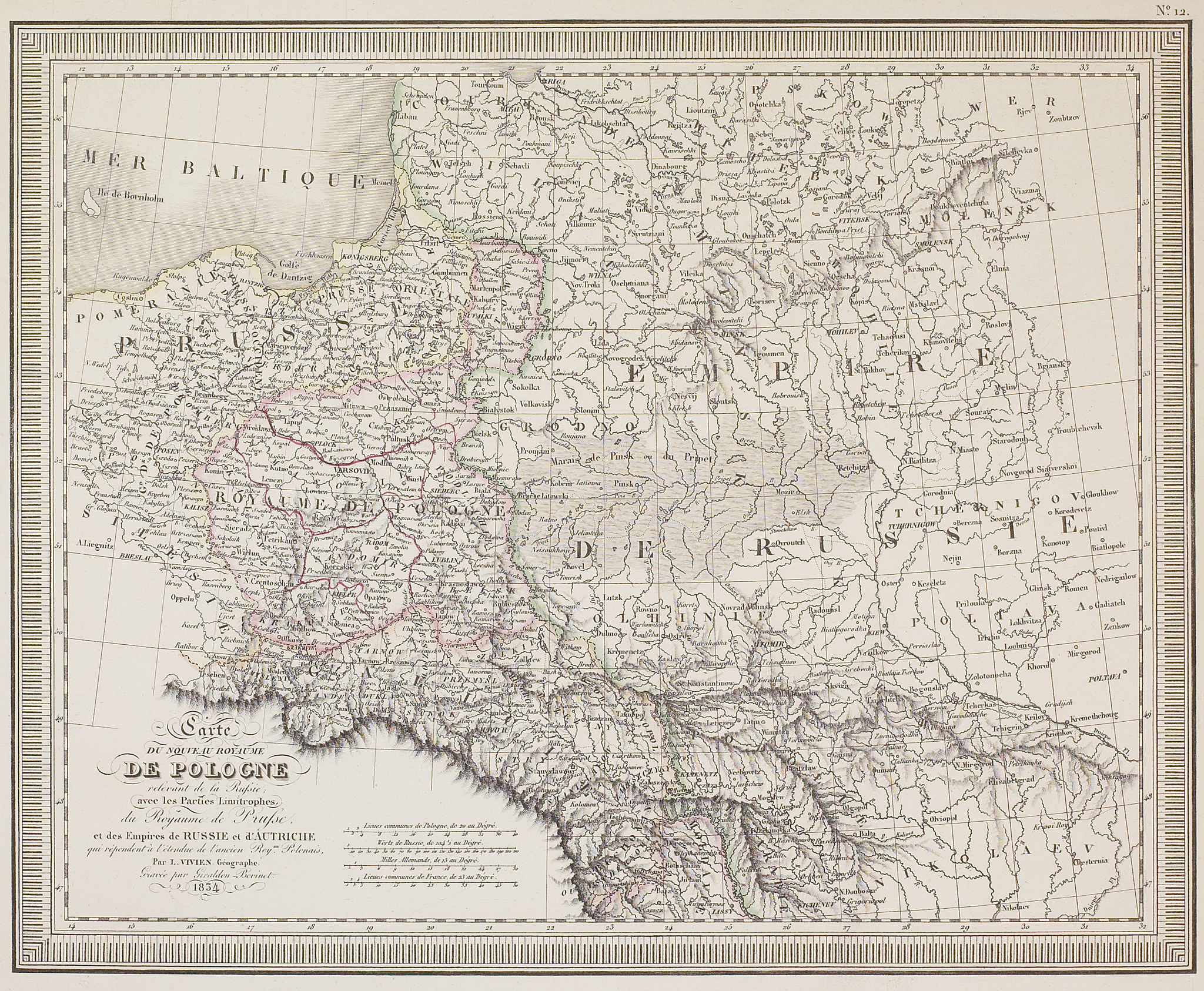 antique map of poland