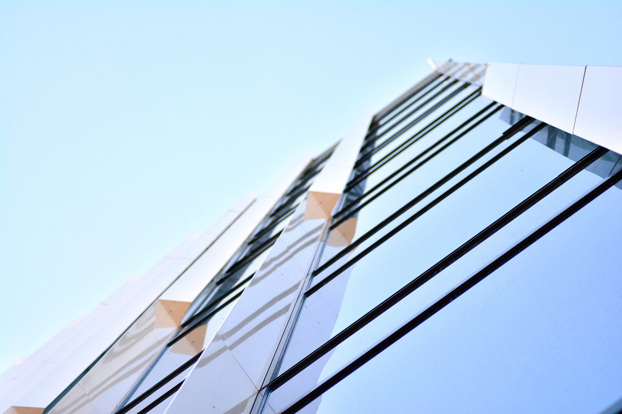 urban abstract background, detail of modern glass facade, office