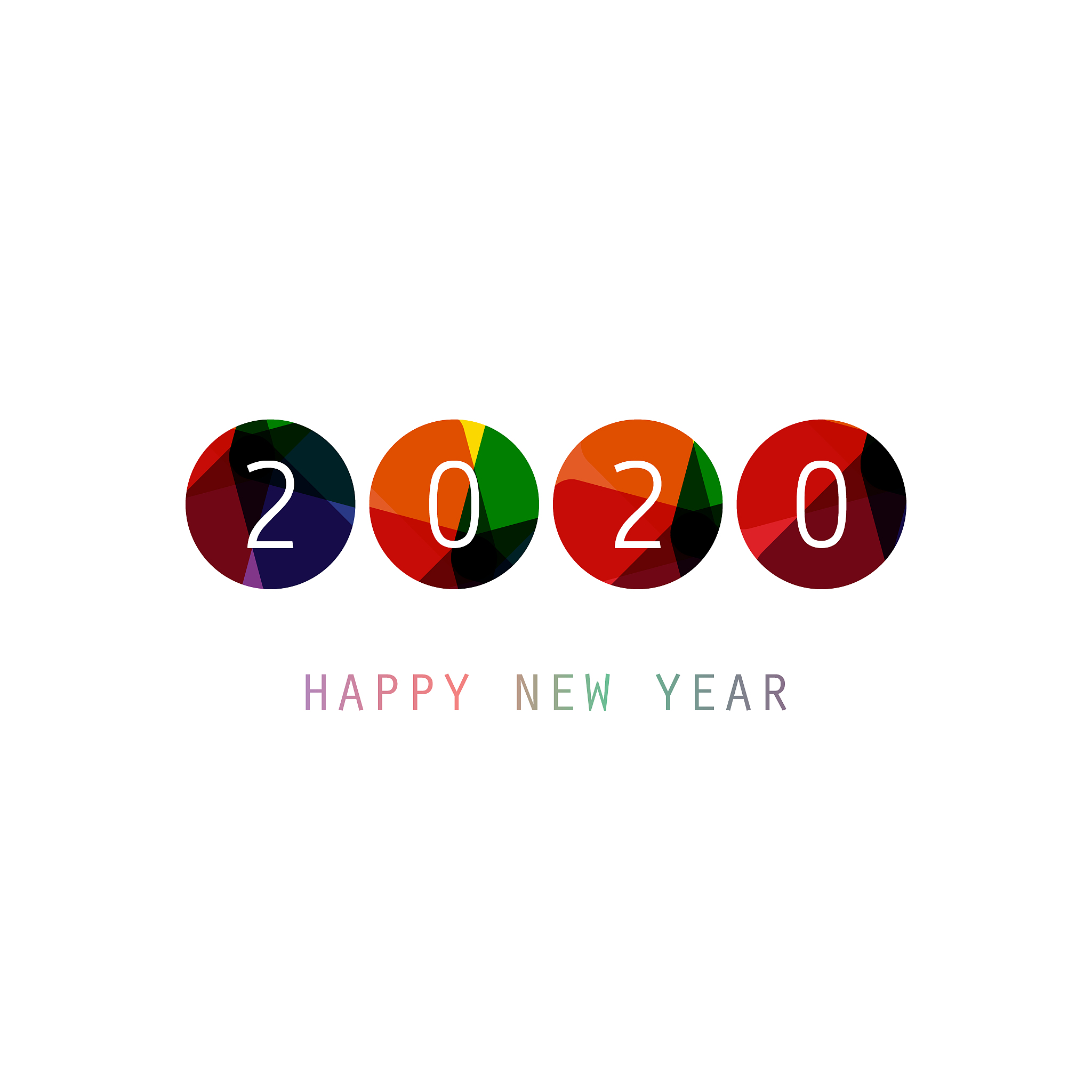 new year card background - 2020