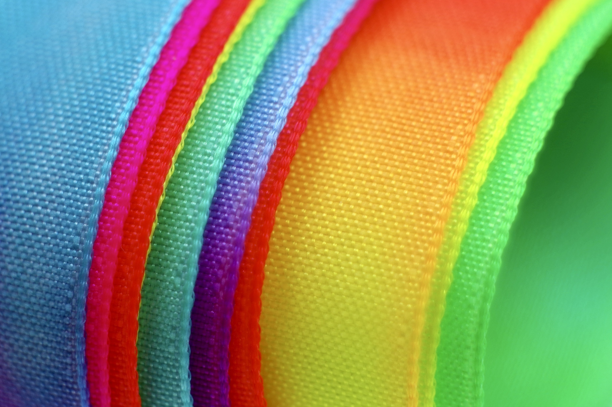 colorful rolled ribbon