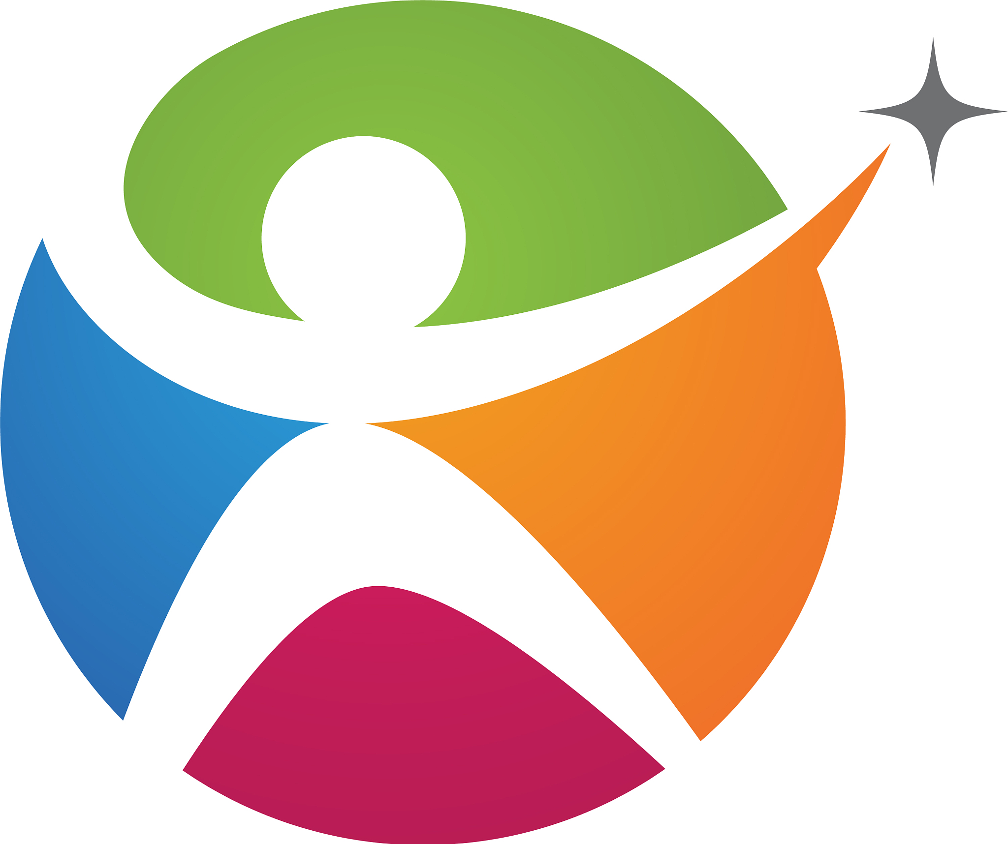 human character logo sign