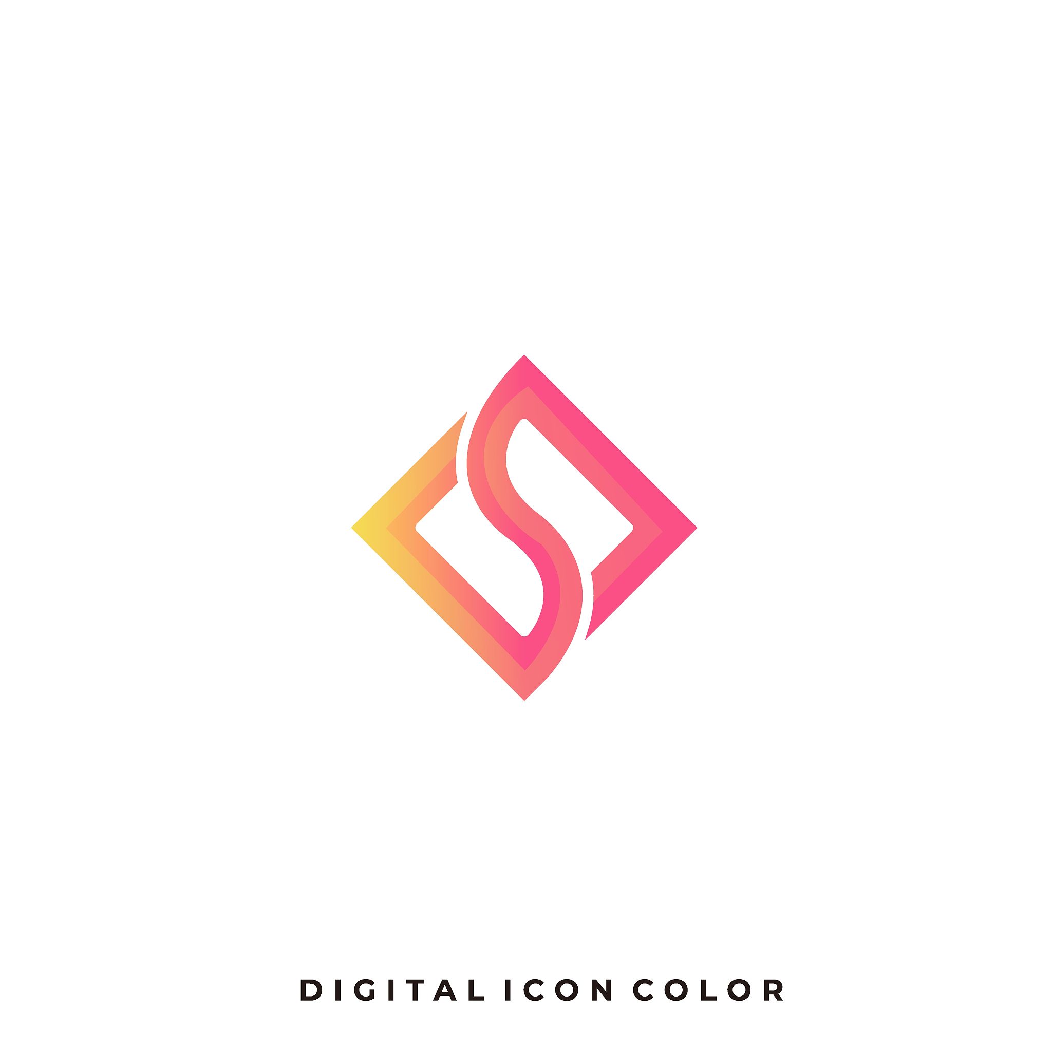 digital media icon box illustration vector design template