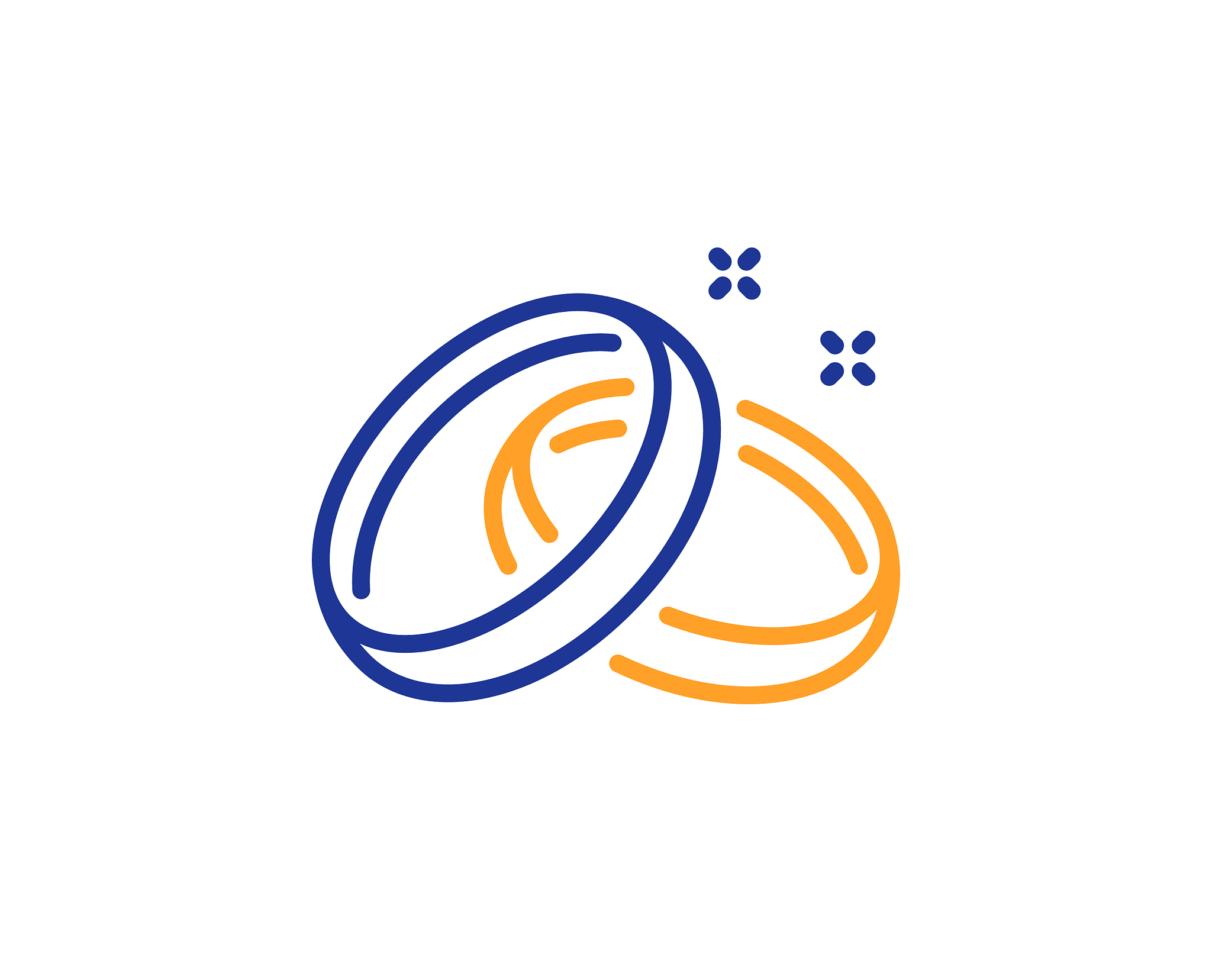 wedding rings line icon romantic love sign